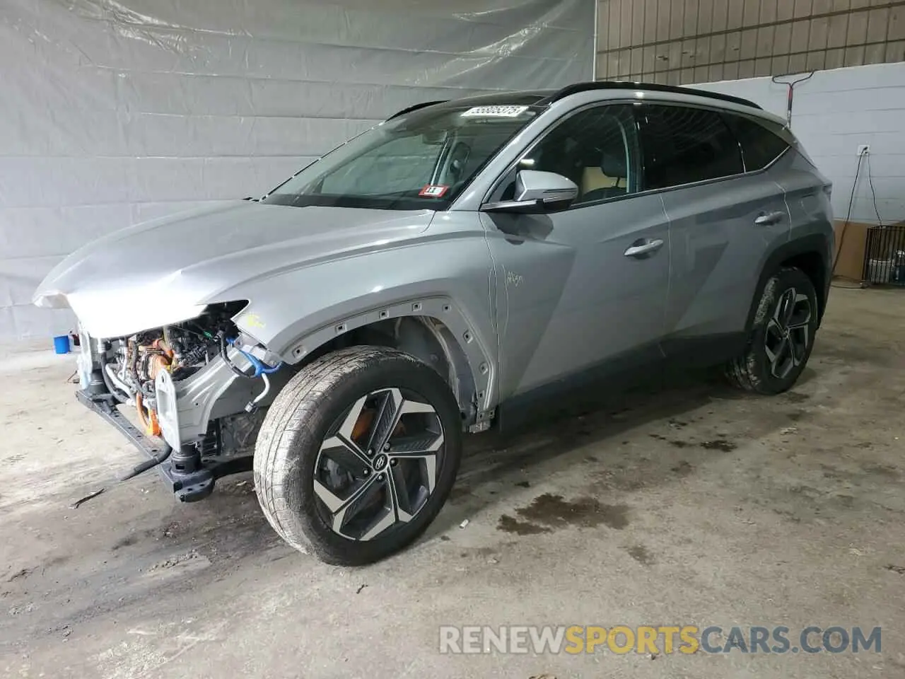1 Photograph of a damaged car KM8JECA17NU047083 HYUNDAI TUCSON 2022