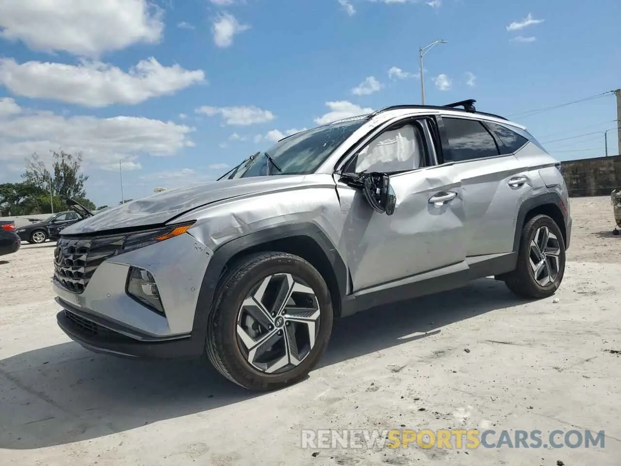1 Photograph of a damaged car KM8JECA18NU052468 HYUNDAI TUCSON 2022