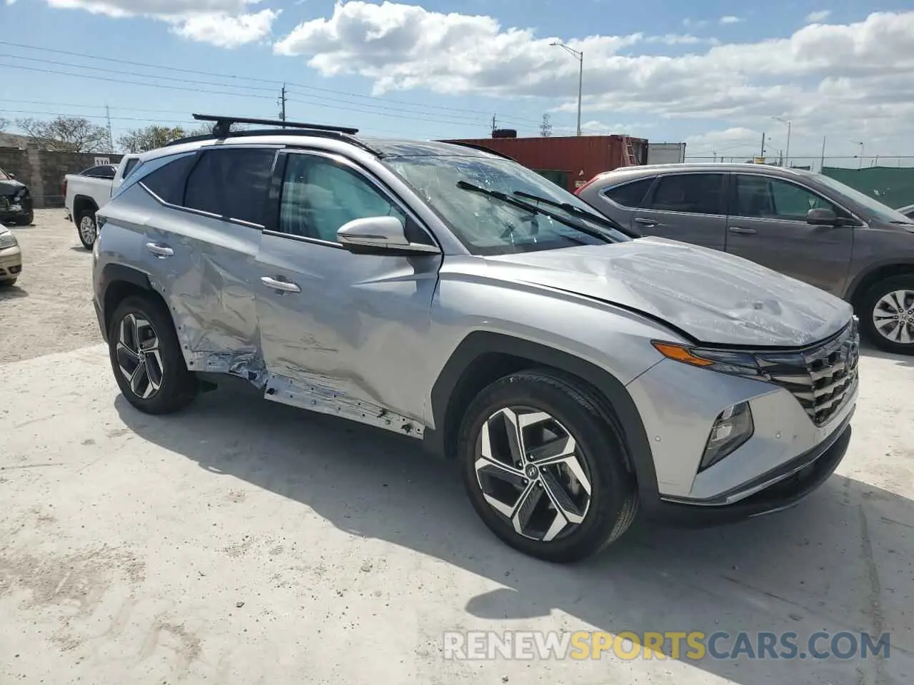 4 Photograph of a damaged car KM8JECA18NU052468 HYUNDAI TUCSON 2022