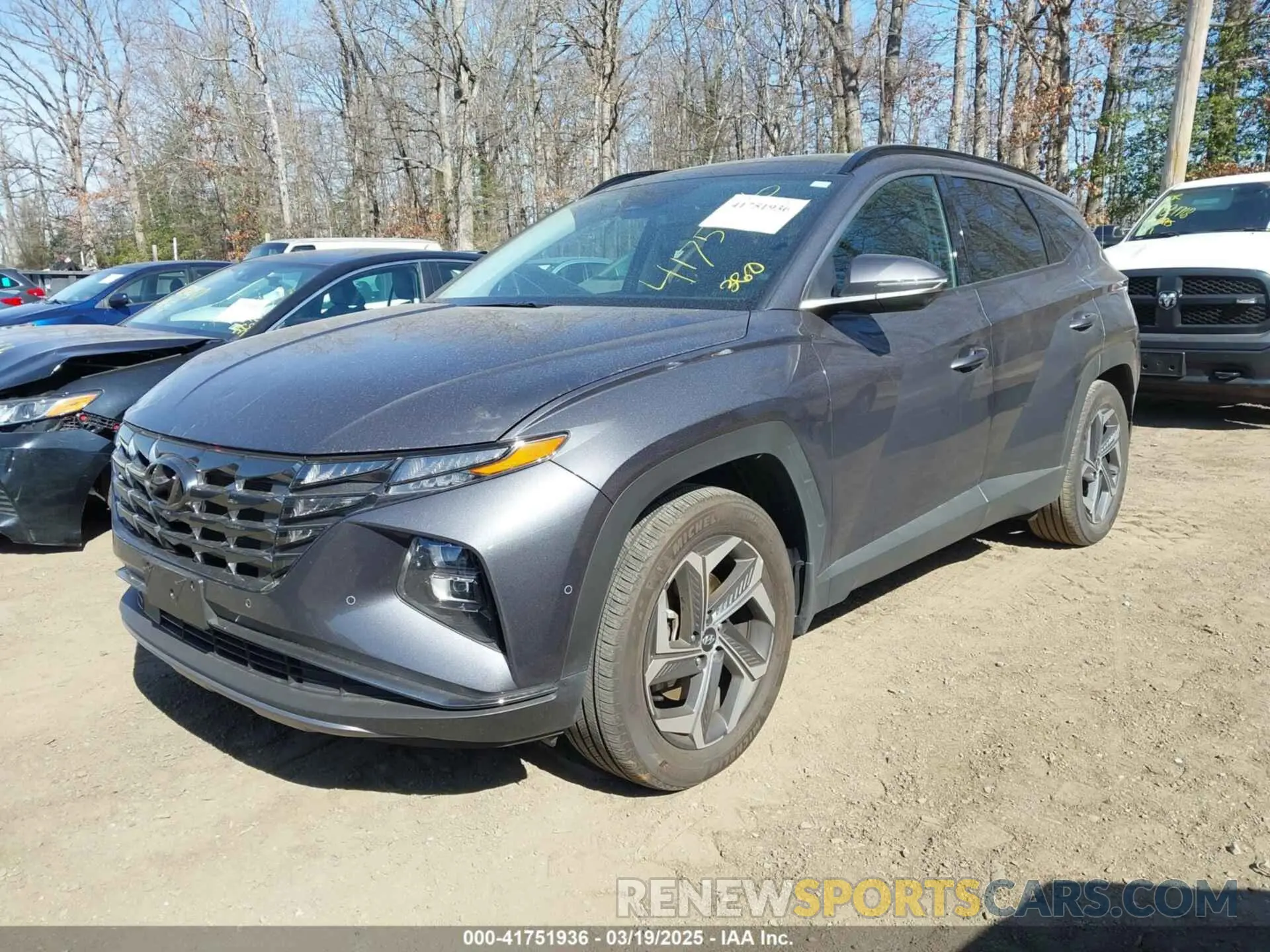 2 Photograph of a damaged car KM8JECAE2NU061461 HYUNDAI TUCSON 2022