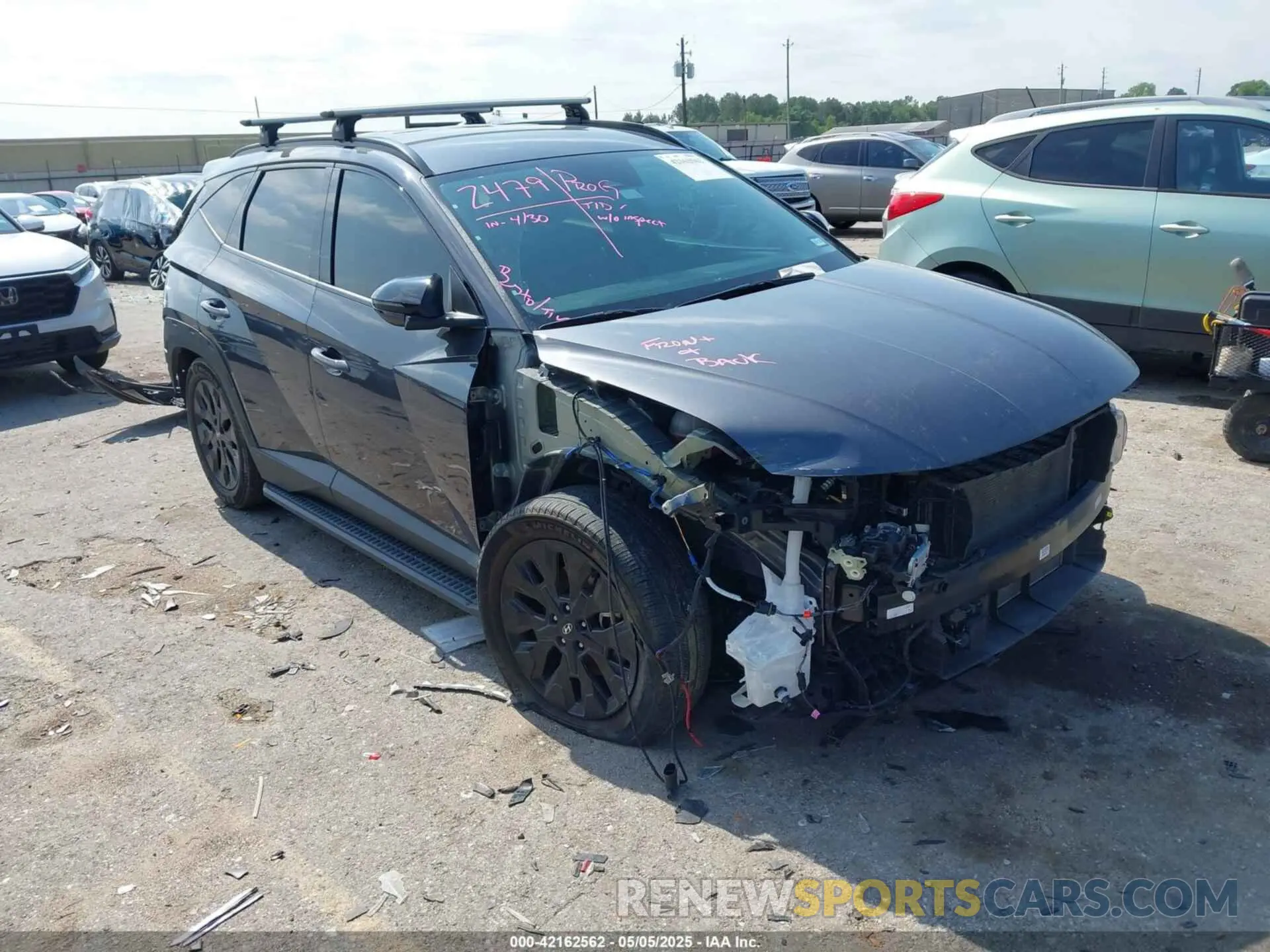 1 Photograph of a damaged car KM8JF3AE1NU106371 HYUNDAI TUCSON 2022