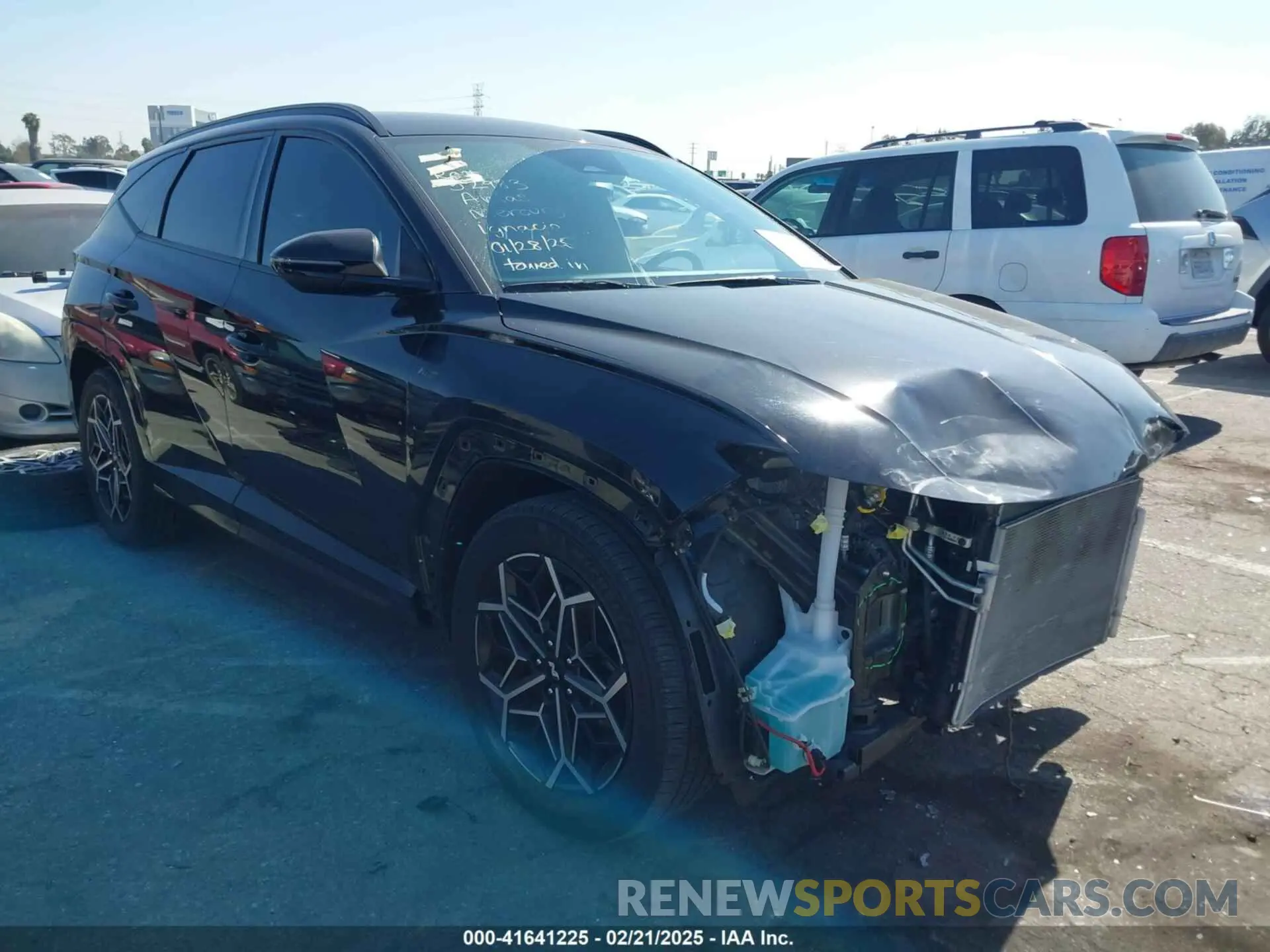 1 Photograph of a damaged car KM8JF3AE5NU122606 HYUNDAI TUCSON 2022