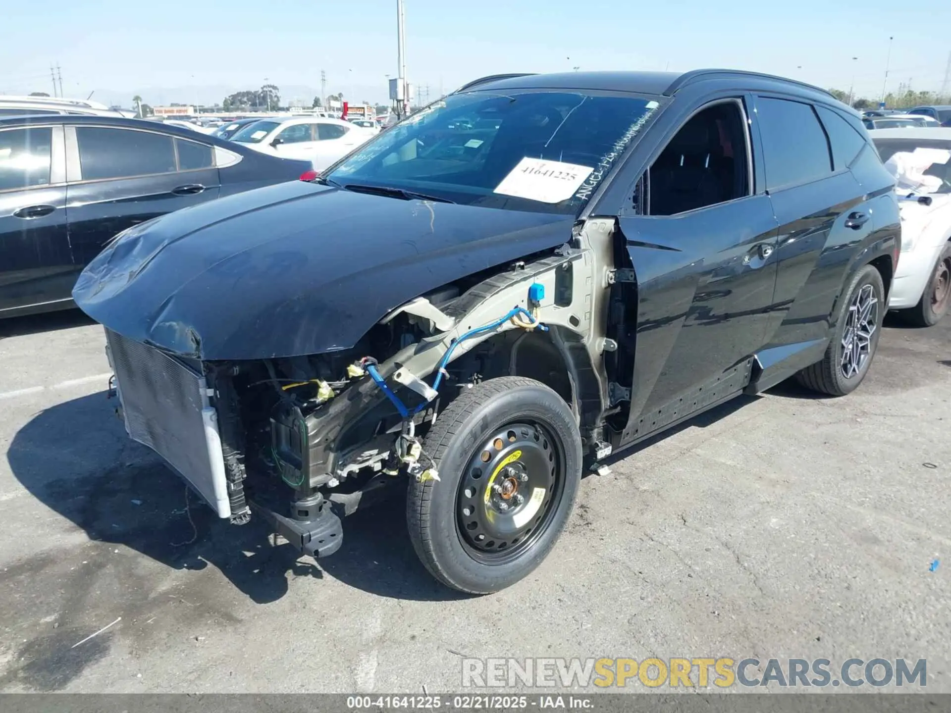 2 Photograph of a damaged car KM8JF3AE5NU122606 HYUNDAI TUCSON 2022