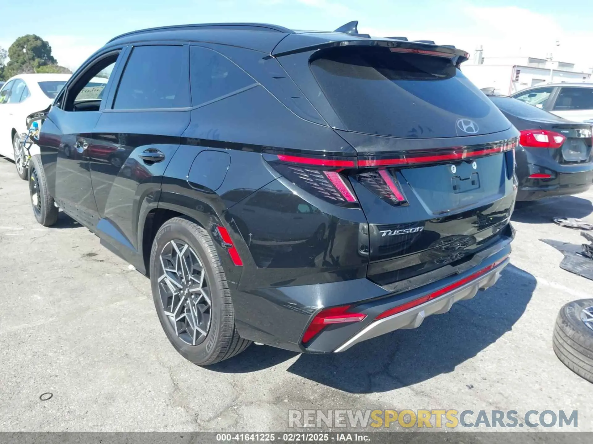 3 Photograph of a damaged car KM8JF3AE5NU122606 HYUNDAI TUCSON 2022
