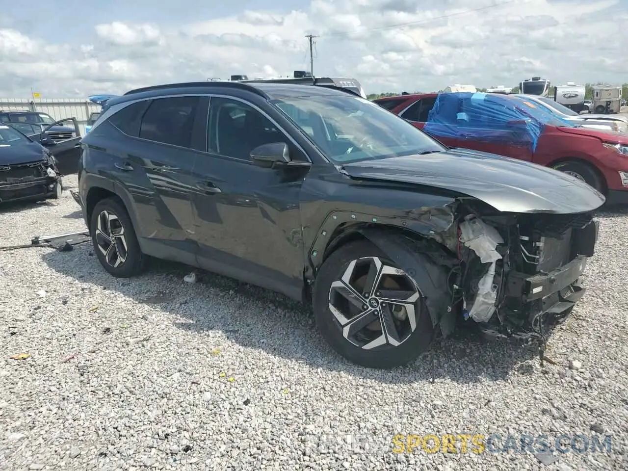 4 Photograph of a damaged car KM8JFCA15NU067510 HYUNDAI TUCSON 2022