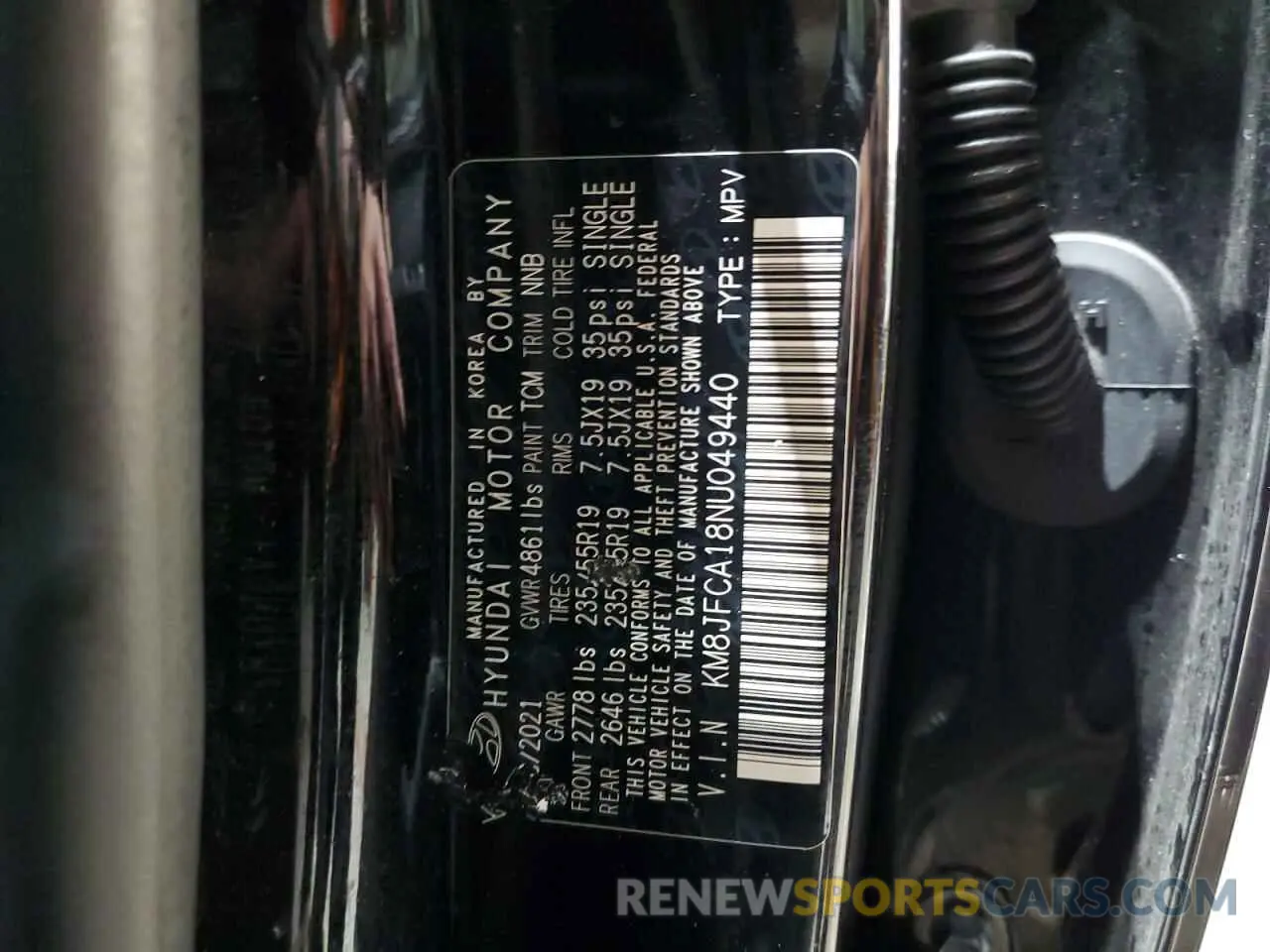 14 Photograph of a damaged car KM8JFCA18NU049440 HYUNDAI TUCSON 2022