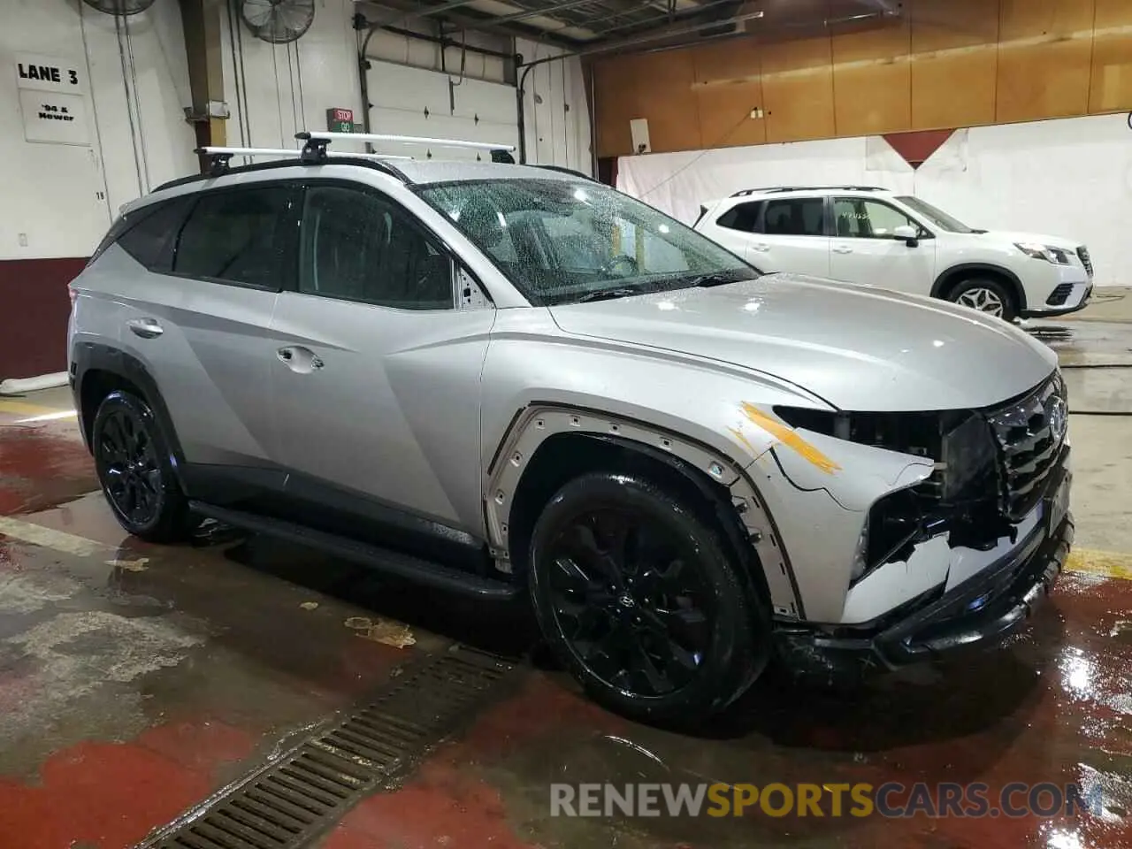 4 Photograph of a damaged car KM8JFCAE0NU148675 HYUNDAI TUCSON 2022