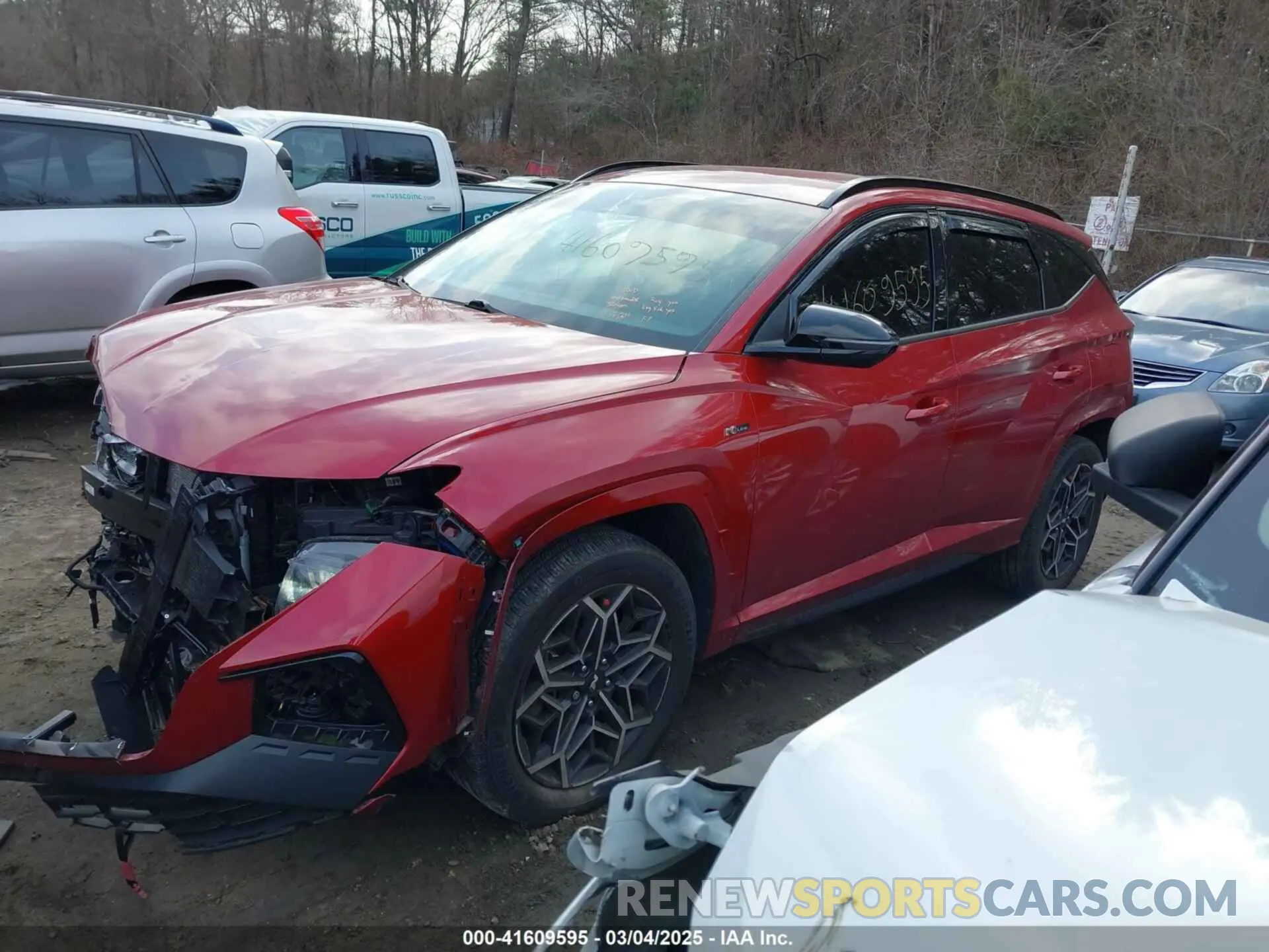 2 Photograph of a damaged car KM8JFCAE4NU167598 HYUNDAI TUCSON 2022