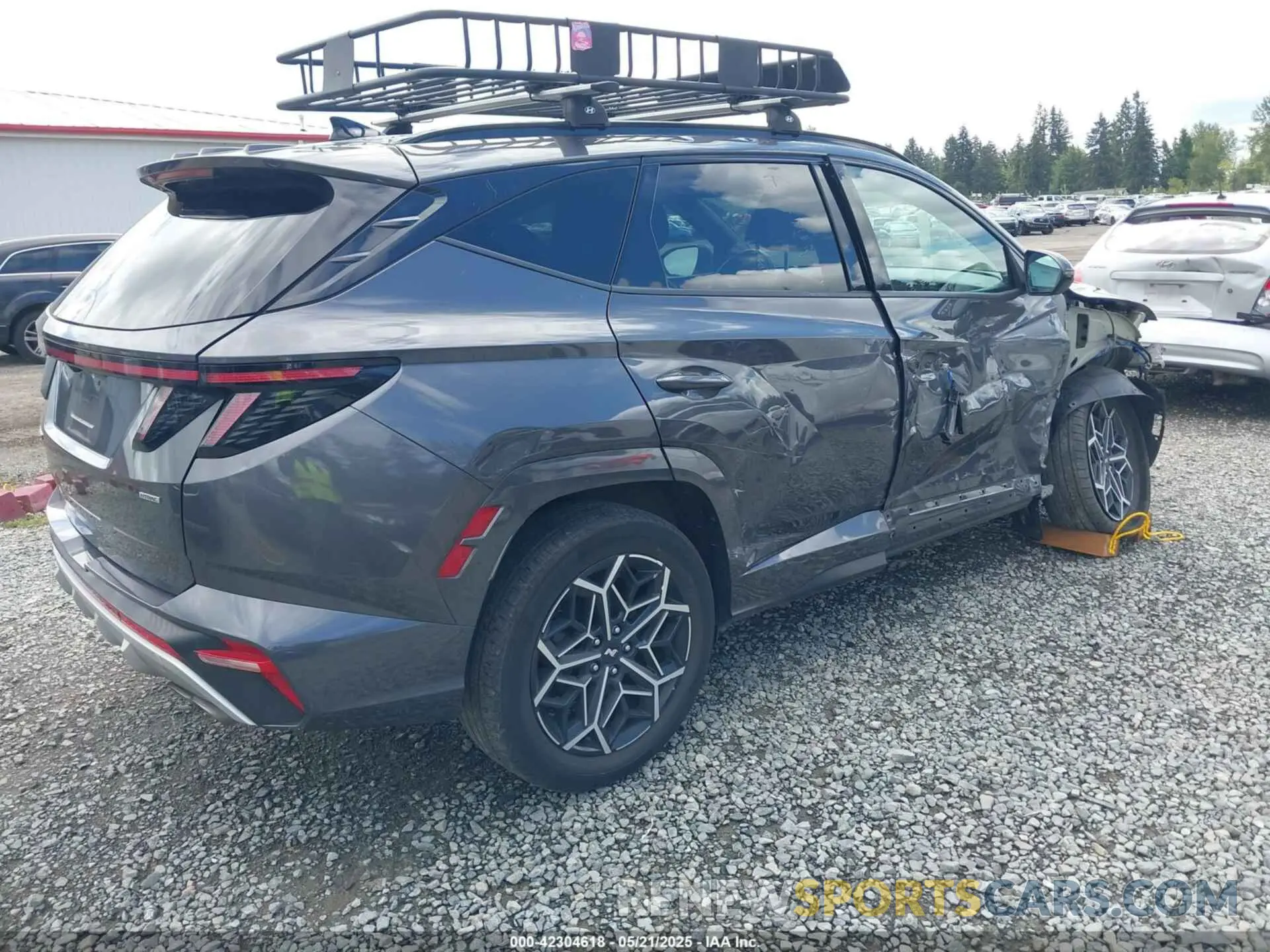 4 Photograph of a damaged car KM8JFCAE9NU128456 HYUNDAI TUCSON 2022