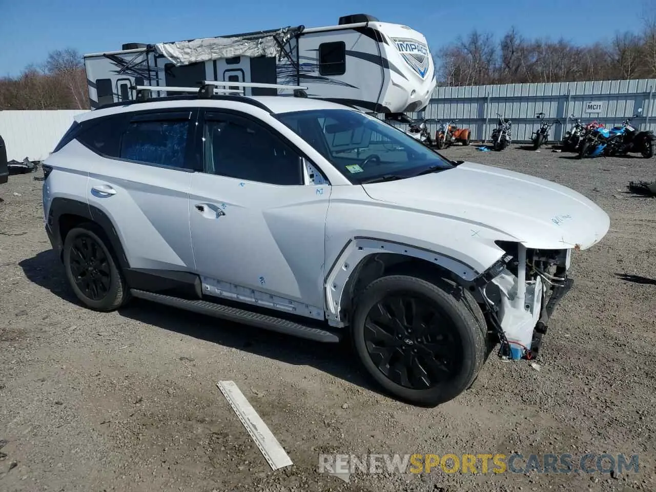 4 Photograph of a damaged car KM8JFCAEXNU110757 HYUNDAI TUCSON 2022