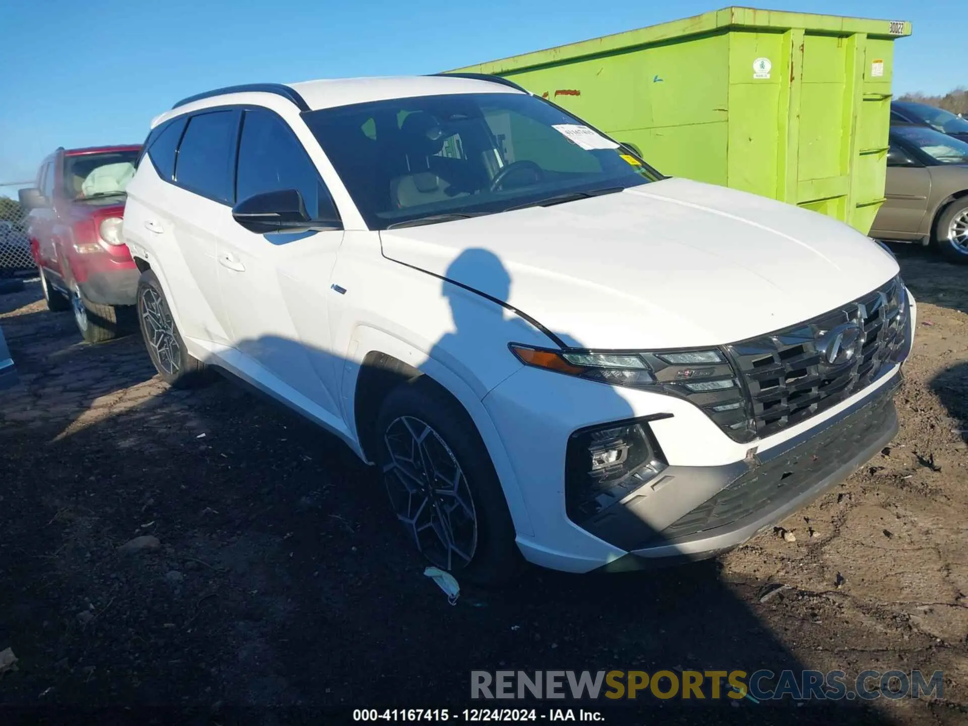 1 Photograph of a damaged car KM8JFCAEXNU145959 HYUNDAI TUCSON 2022