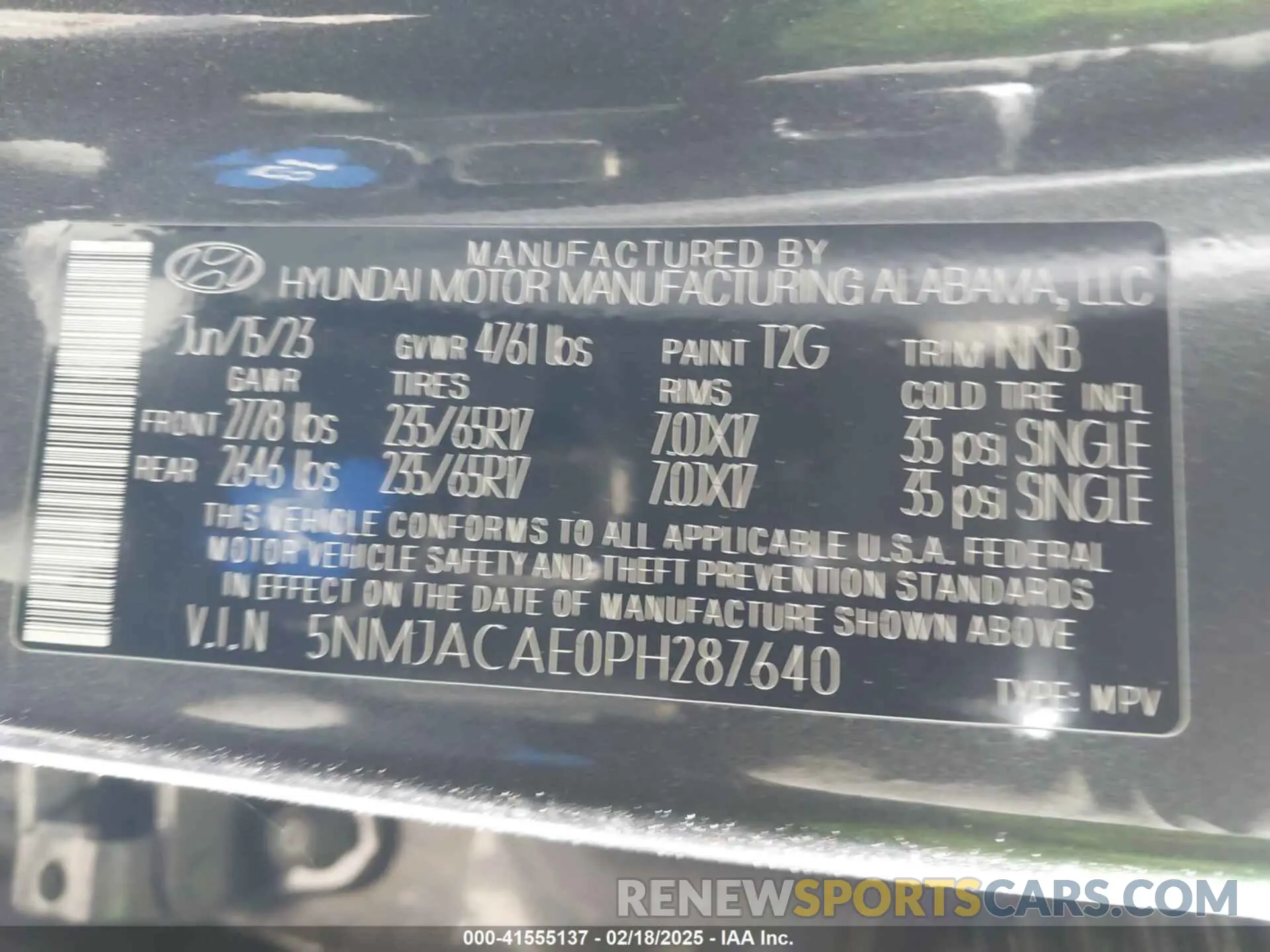 9 Photograph of a damaged car 5NMJACAE0PH287640 HYUNDAI TUCSON 2023