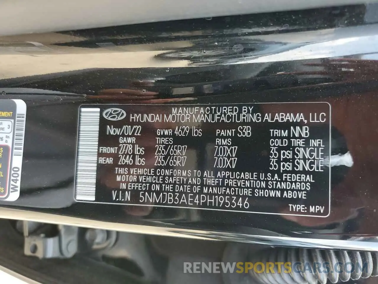 13 Photograph of a damaged car 5NMJB3AE4PH195346 HYUNDAI TUCSON 2023