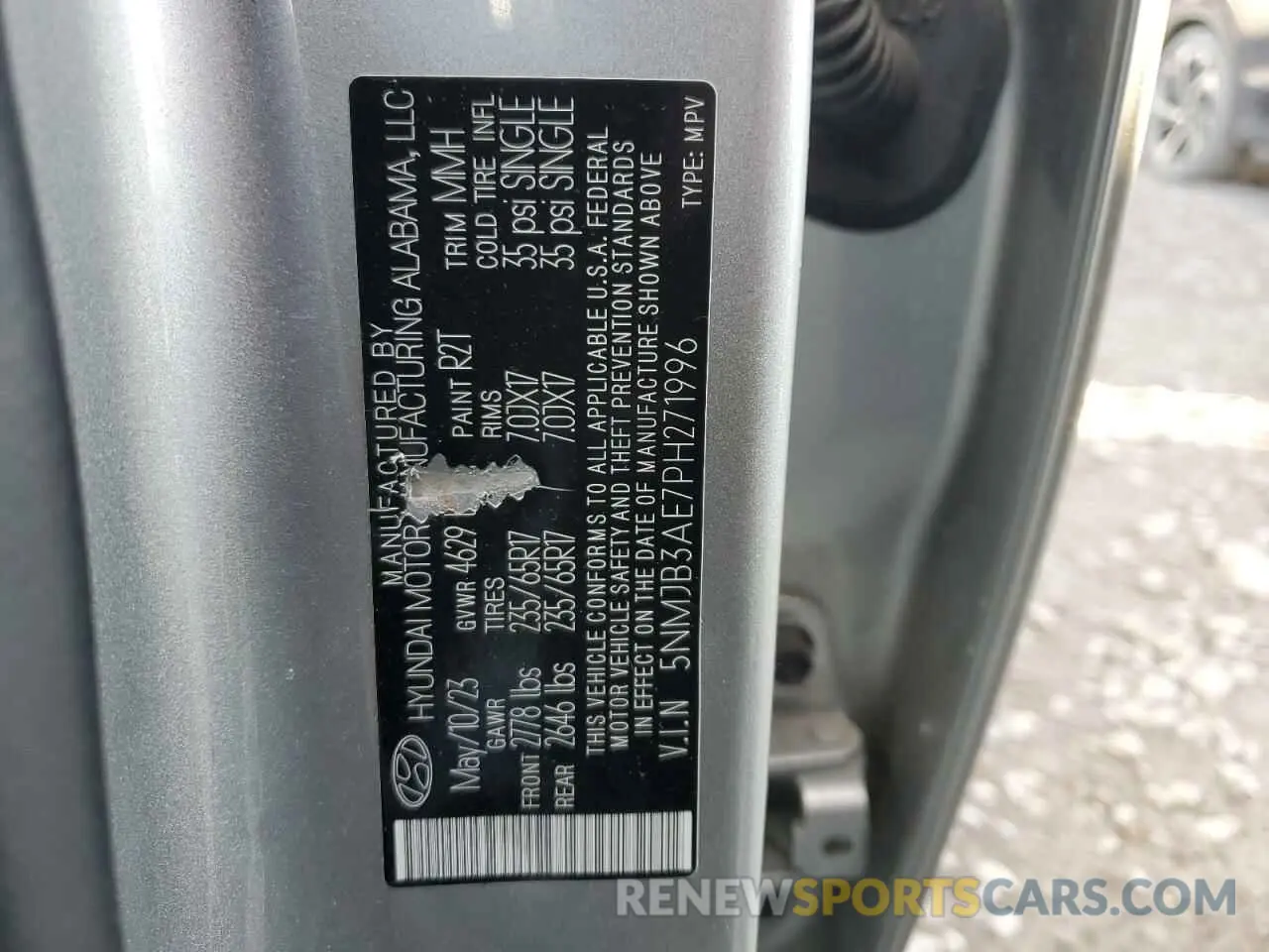 13 Photograph of a damaged car 5NMJB3AE7PH271996 HYUNDAI TUCSON 2023
