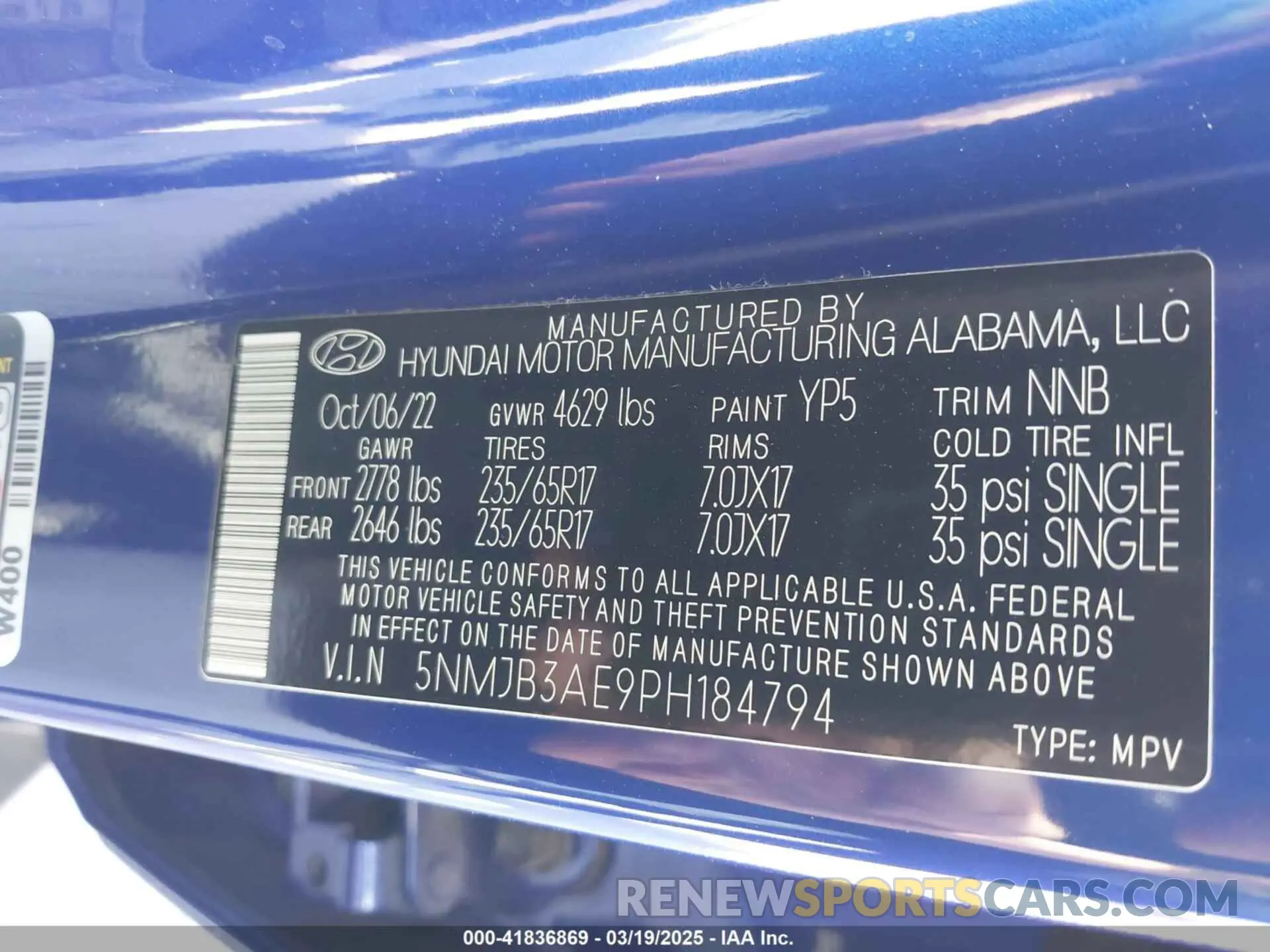 9 Photograph of a damaged car 5NMJB3AE9PH184794 HYUNDAI TUCSON 2023