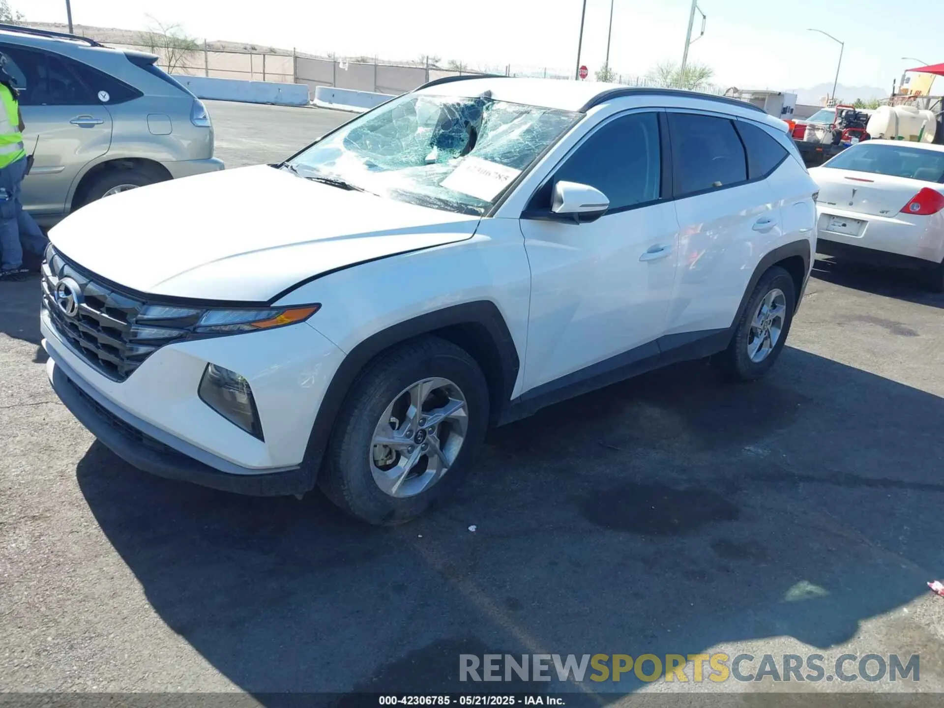 2 Photograph of a damaged car 5NMJB3AE9PH221794 HYUNDAI TUCSON 2023