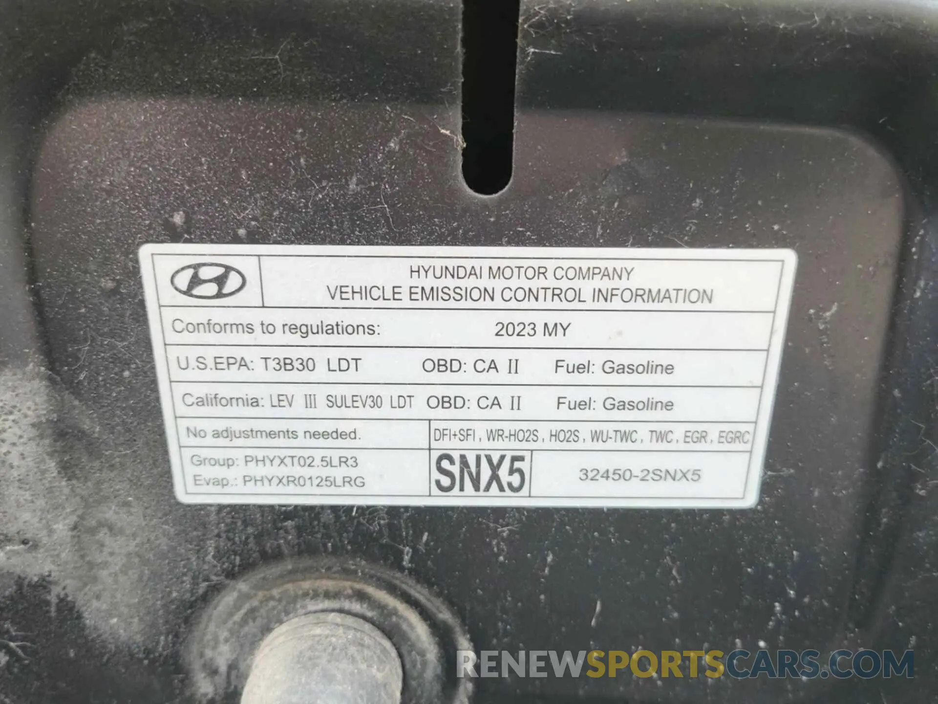 20 Photograph of a damaged car 5NMJBCAE1PH273680 HYUNDAI TUCSON 2023