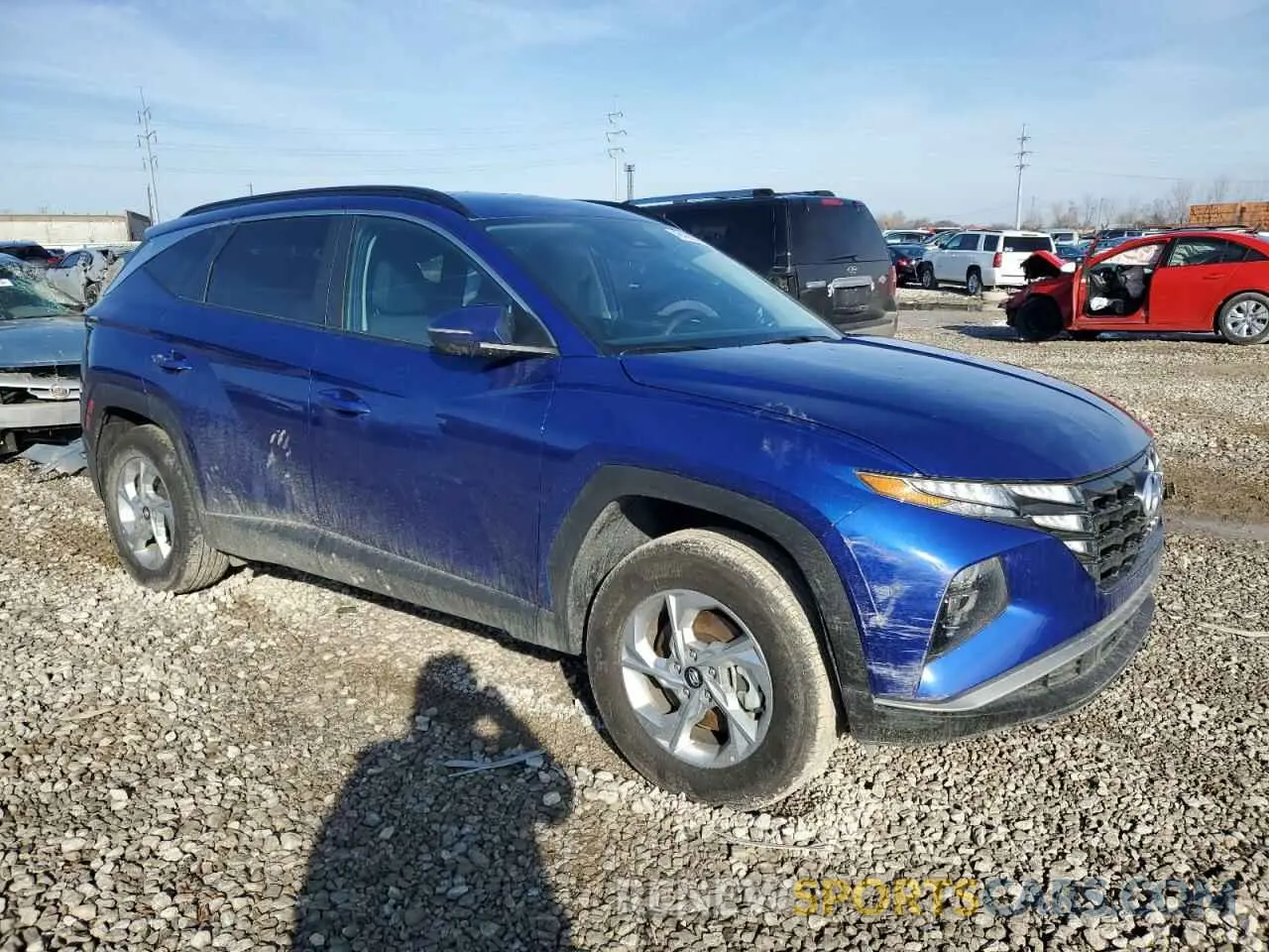 4 Photograph of a damaged car 5NMJBCAE2PH291041 HYUNDAI TUCSON 2023