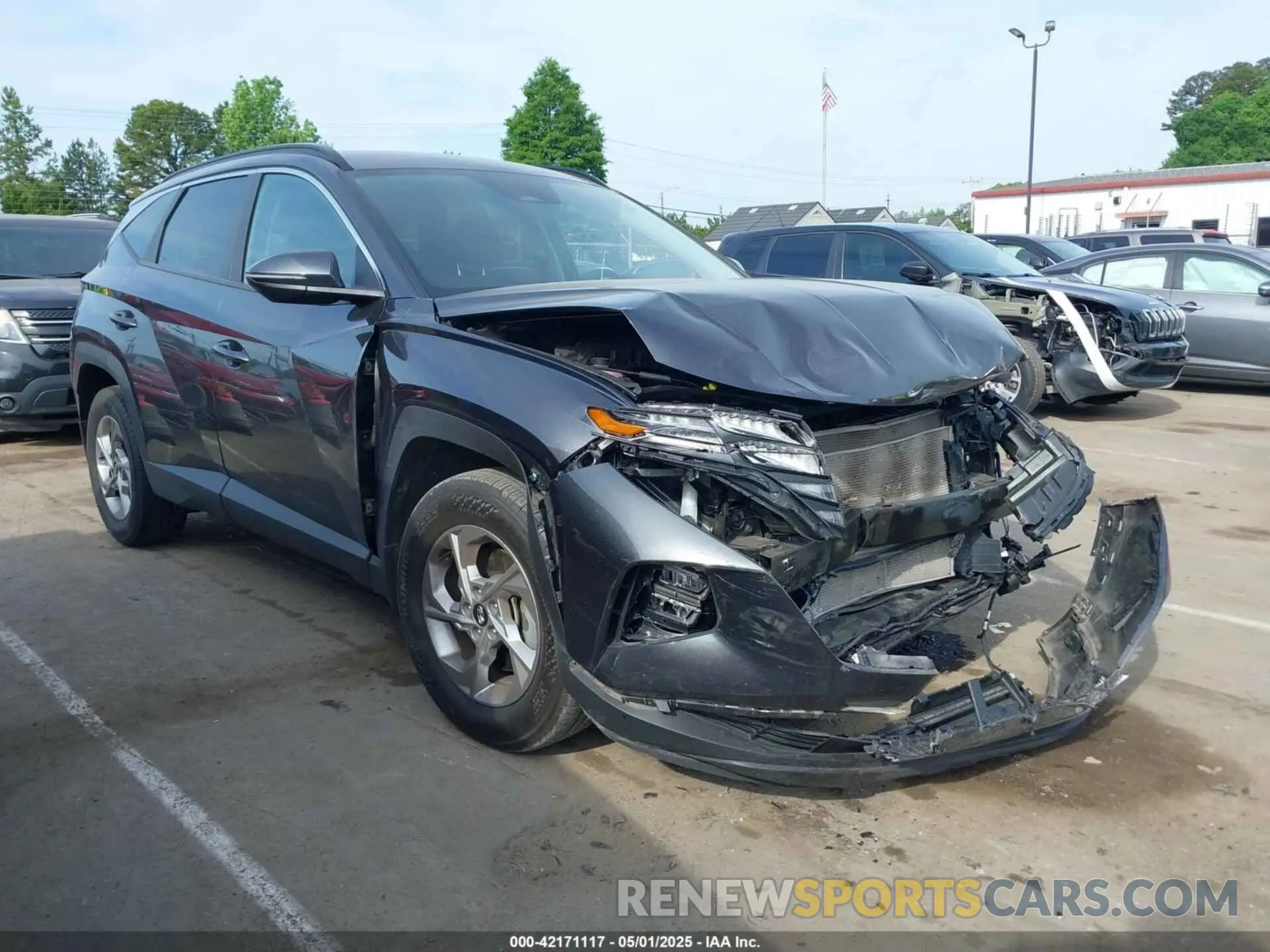 1 Photograph of a damaged car 5NMJBCAE5PH180953 HYUNDAI TUCSON 2023