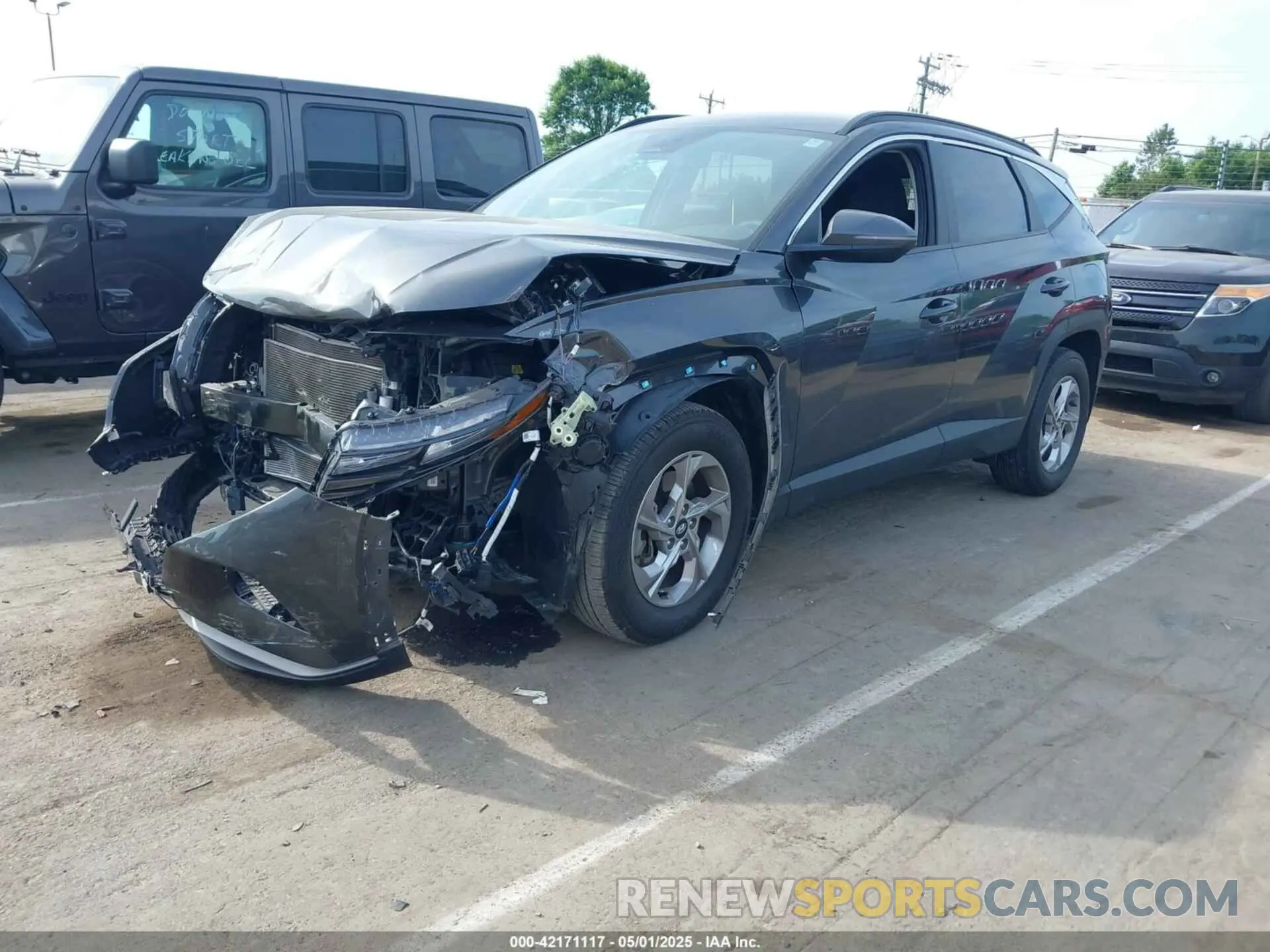 2 Photograph of a damaged car 5NMJBCAE5PH180953 HYUNDAI TUCSON 2023