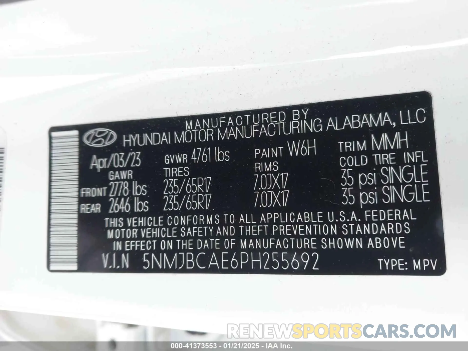 9 Photograph of a damaged car 5NMJBCAE6PH255692 HYUNDAI TUCSON 2023