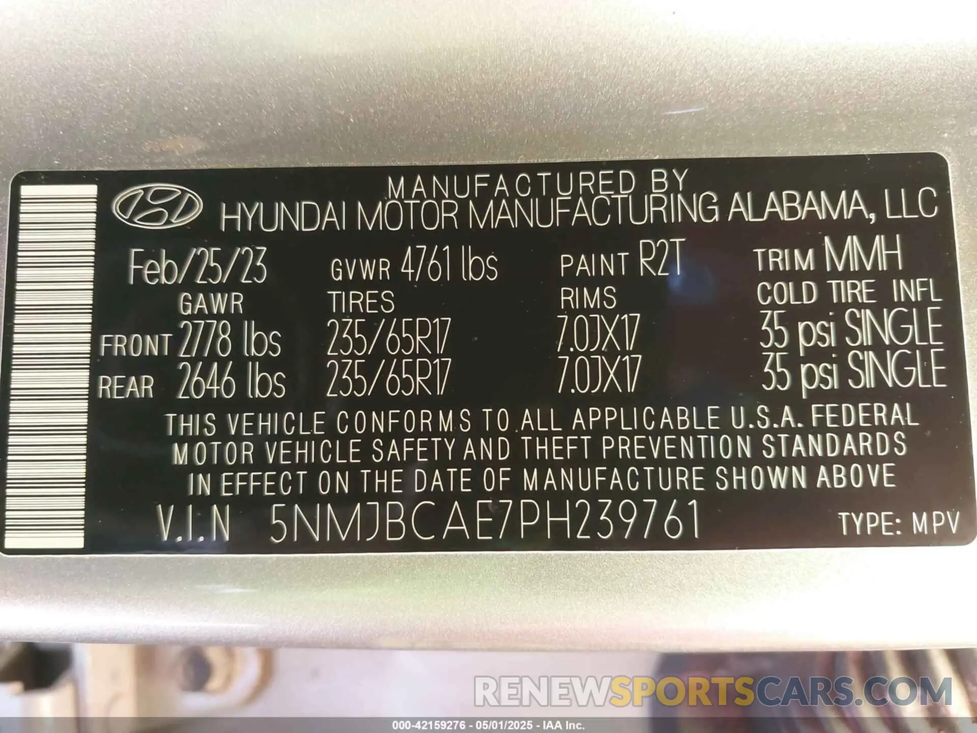 9 Photograph of a damaged car 5NMJBCAE7PH239761 HYUNDAI TUCSON 2023