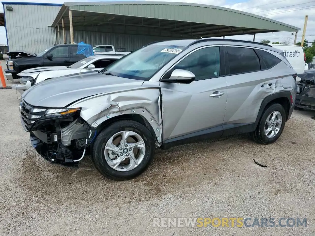1 Photograph of a damaged car 5NMJBCAE8PH216117 HYUNDAI TUCSON 2023