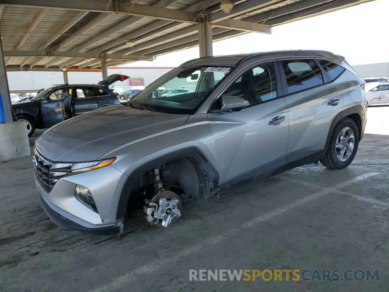 1 Photograph of a damaged car 5NMJBCAE8PH217008 HYUNDAI TUCSON 2023