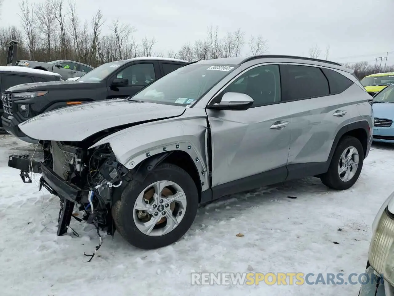 1 Photograph of a damaged car 5NMJBCAE8PH293506 HYUNDAI TUCSON 2023