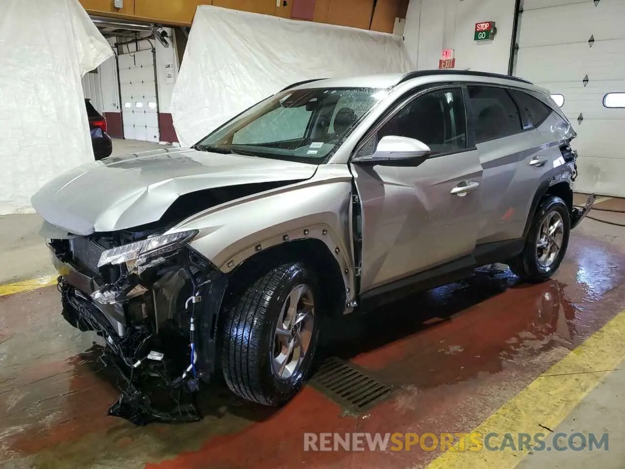1 Photograph of a damaged car 5NMJBCAE9PH282997 HYUNDAI TUCSON 2023