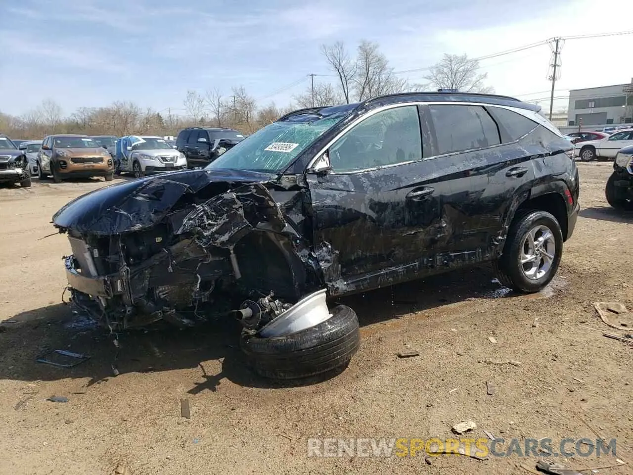 1 Photograph of a damaged car 5NMJBCAE9PH293806 HYUNDAI TUCSON 2023
