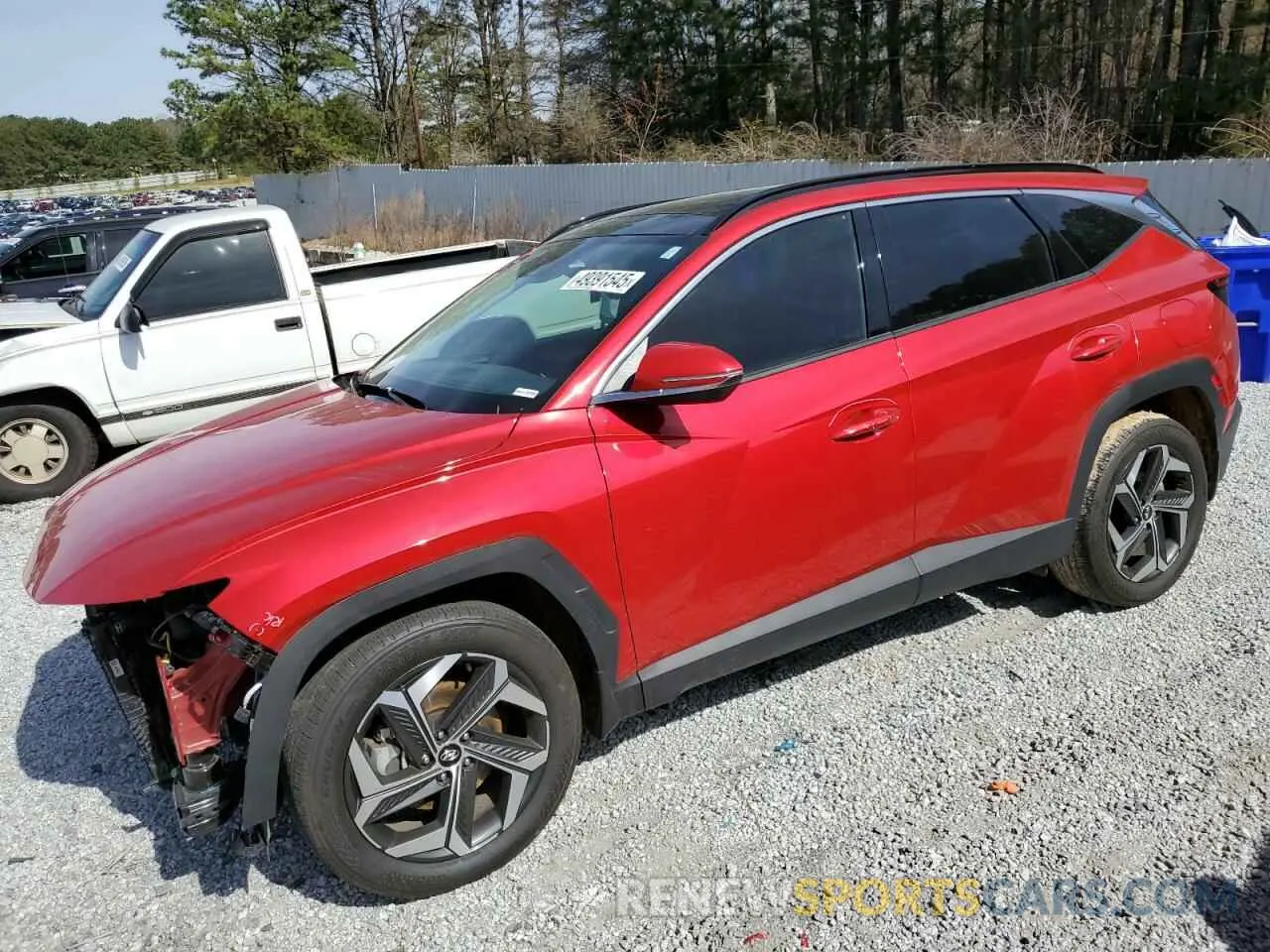 1 Photograph of a damaged car 5NMJE3AE4PH184015 HYUNDAI TUCSON 2023