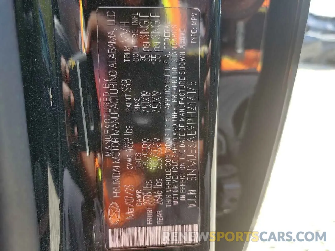 14 Photograph of a damaged car 5NMJE3AE9PH244175 HYUNDAI TUCSON 2023
