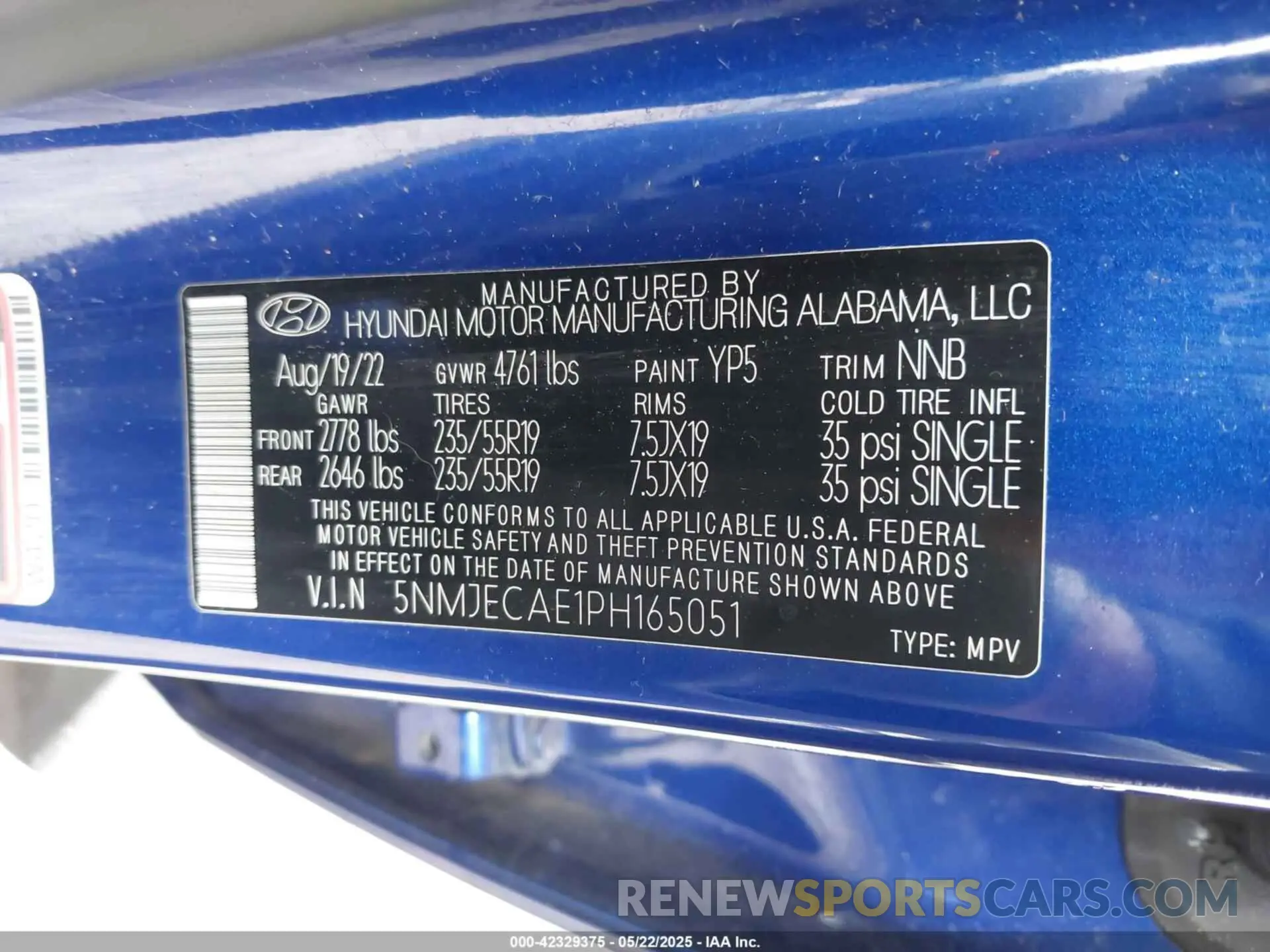 9 Photograph of a damaged car 5NMJECAE1PH165051 HYUNDAI TUCSON 2023