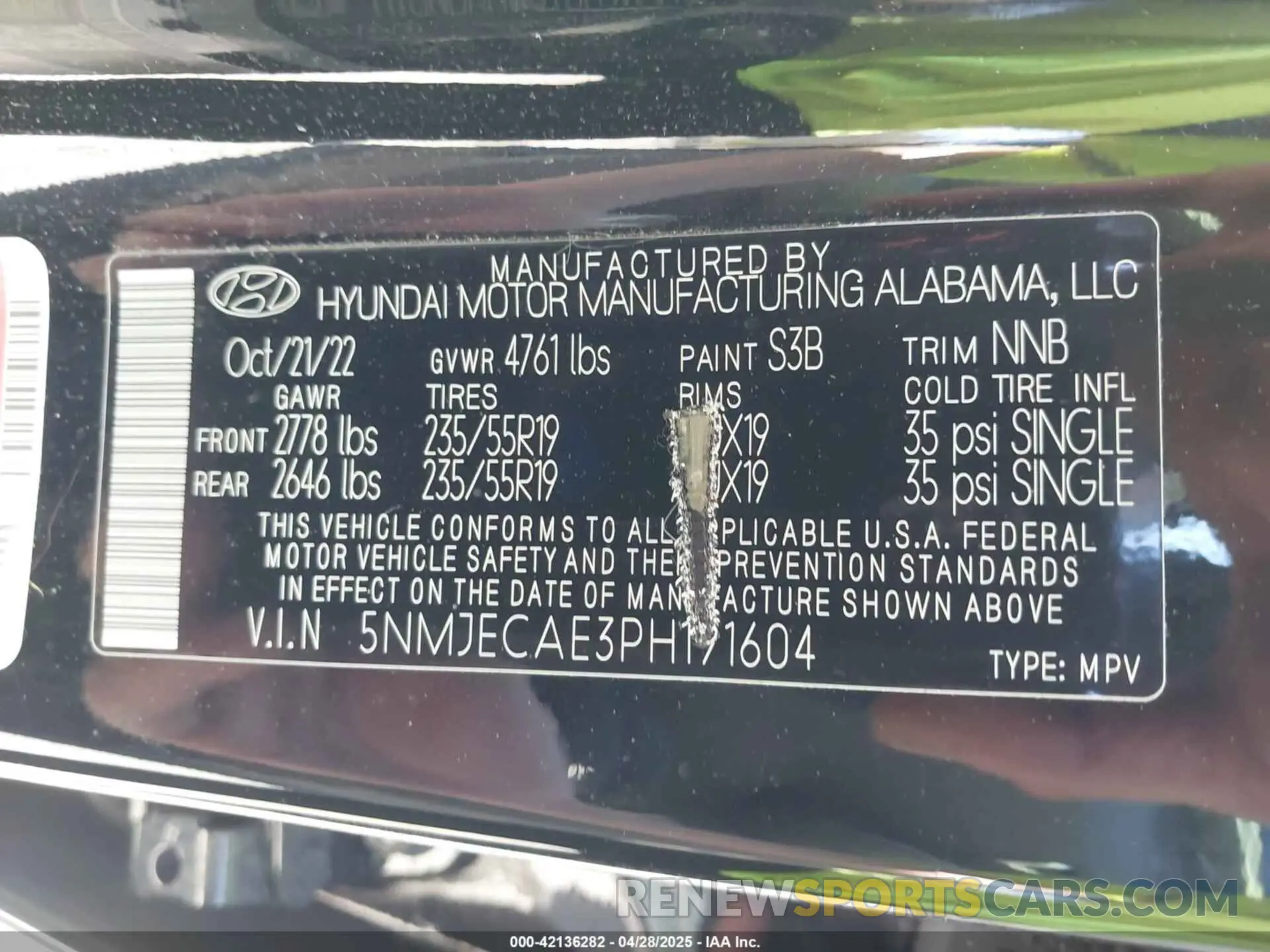 9 Photograph of a damaged car 5NMJECAE3PH191604 HYUNDAI TUCSON 2023