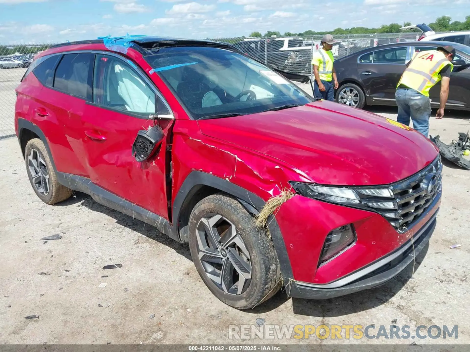 1 Photograph of a damaged car 5NMJECAE3PH237237 HYUNDAI TUCSON 2023