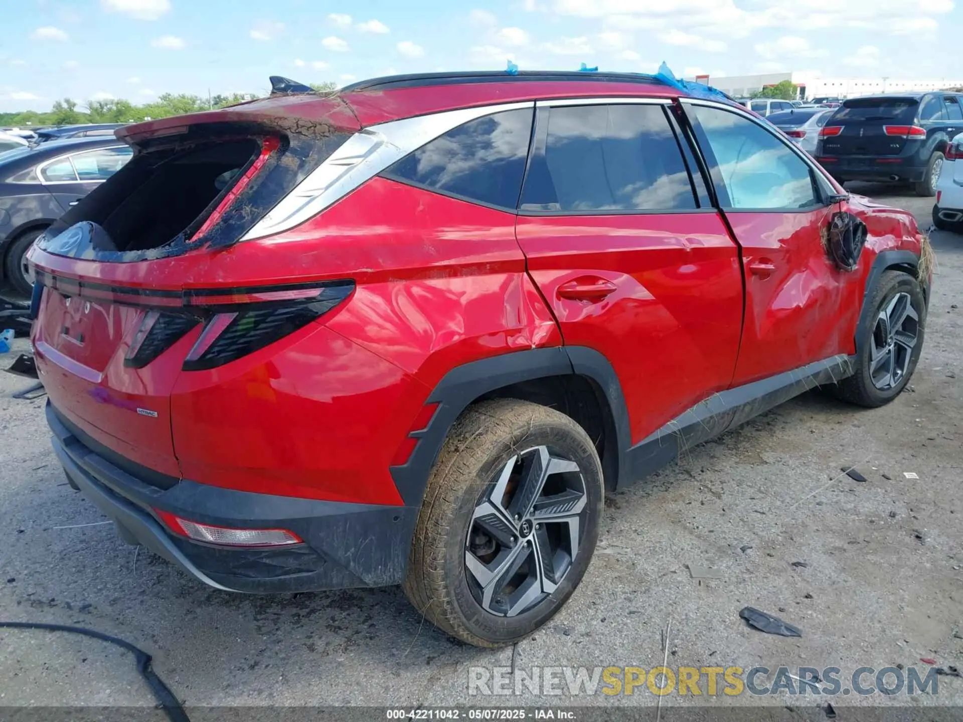 4 Photograph of a damaged car 5NMJECAE3PH237237 HYUNDAI TUCSON 2023
