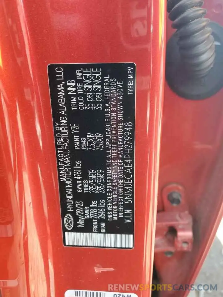 13 Photograph of a damaged car 5NMJECAE4PH279948 HYUNDAI TUCSON 2023