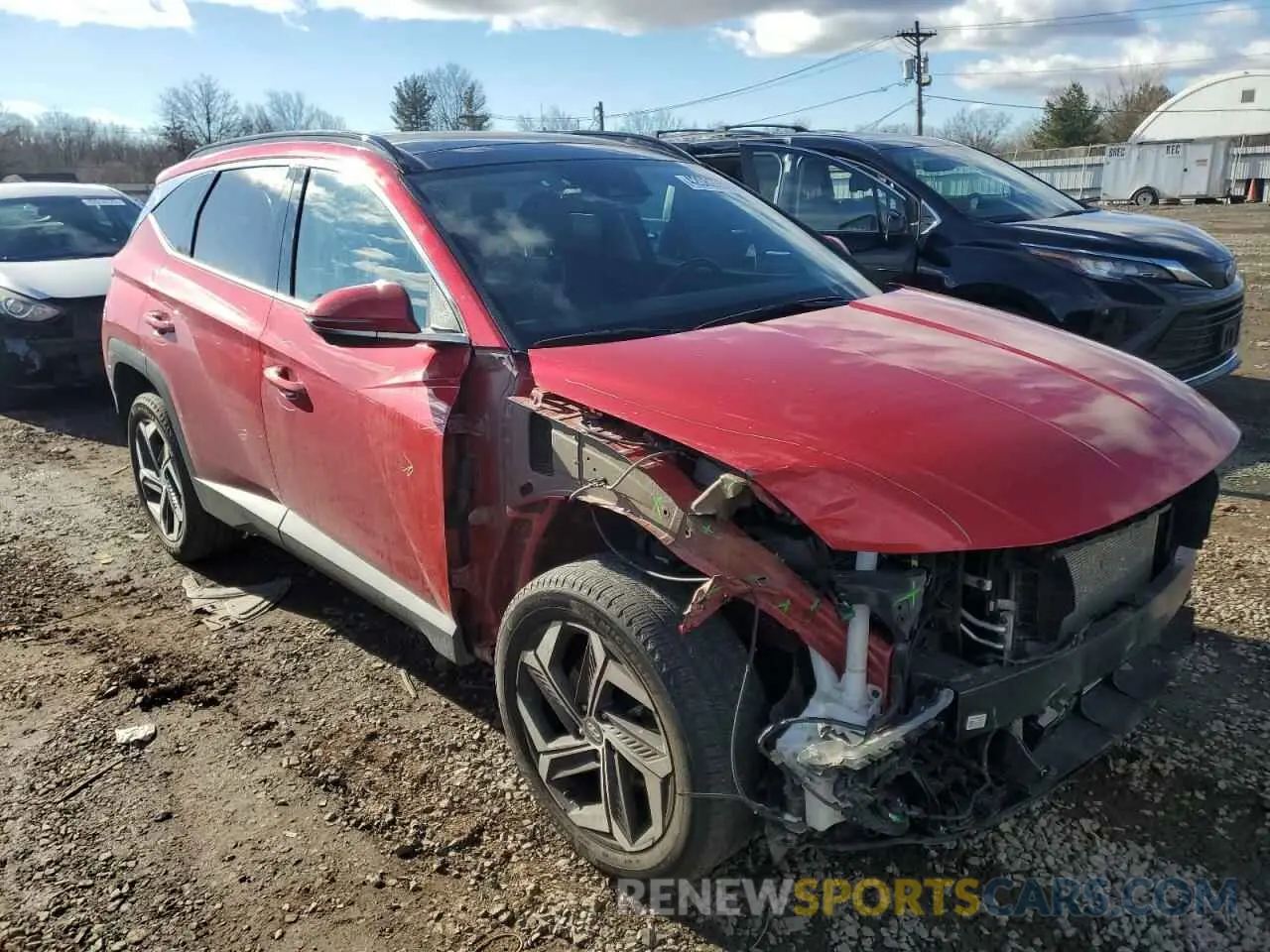 4 Photograph of a damaged car 5NMJECAE4PH279948 HYUNDAI TUCSON 2023