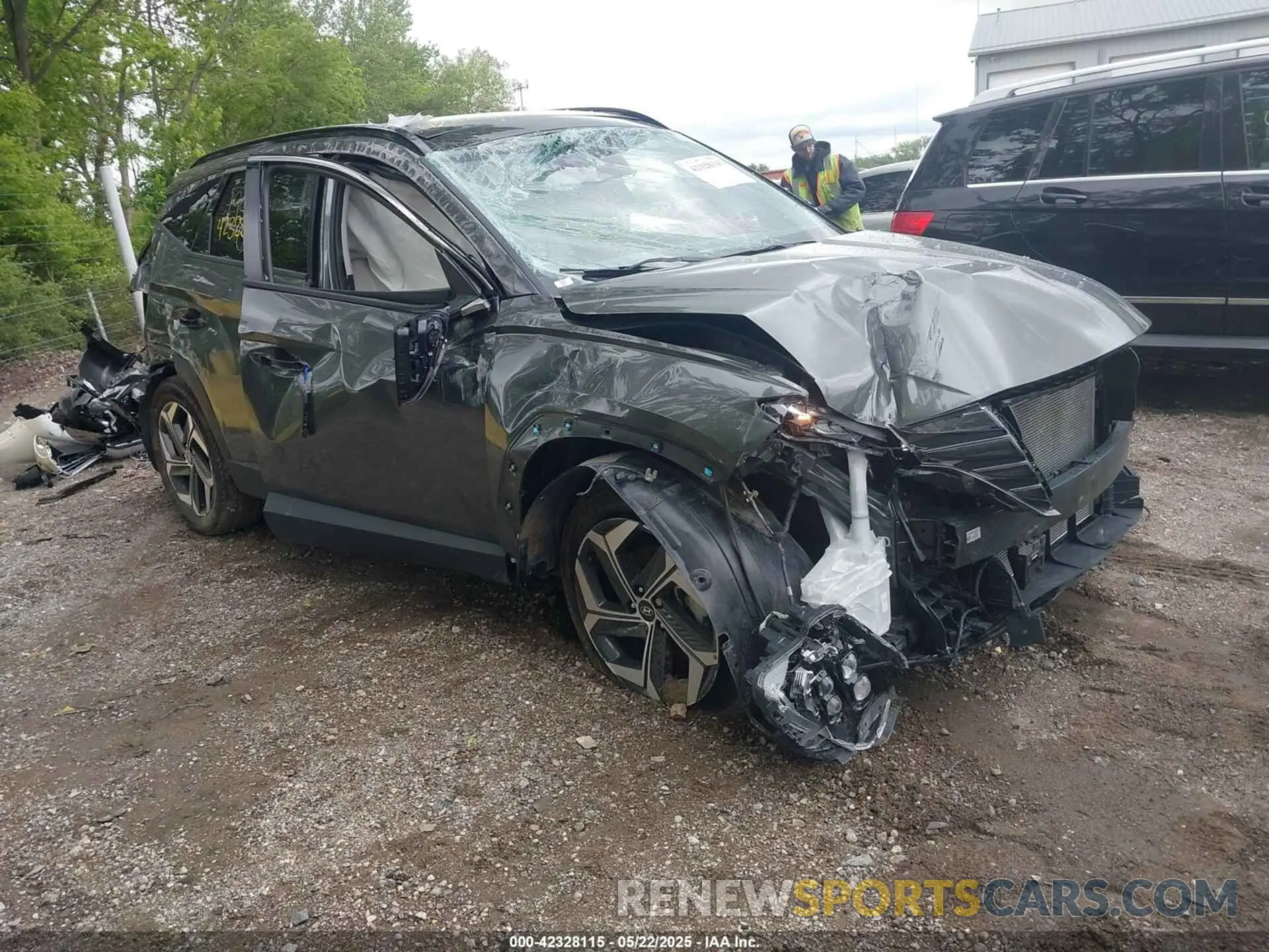 1 Photograph of a damaged car 5NMJECAE5PH195525 HYUNDAI TUCSON 2023