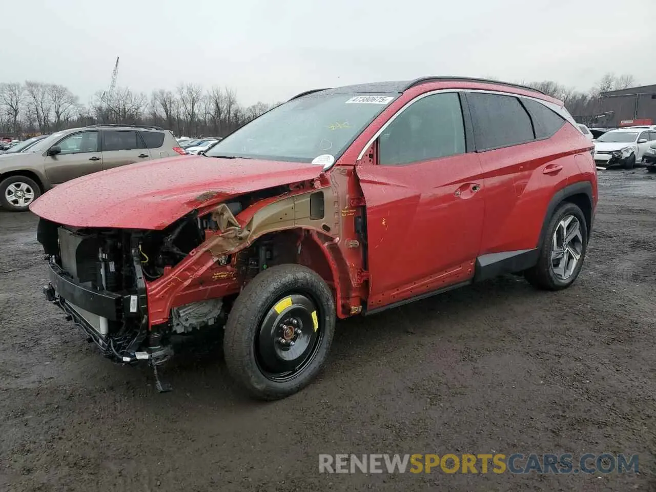1 Photograph of a damaged car 5NMJECAE5PH200948 HYUNDAI TUCSON 2023