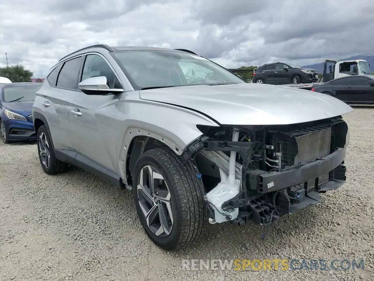 4 Photograph of a damaged car 5NMJECAE6PH199244 HYUNDAI TUCSON 2023