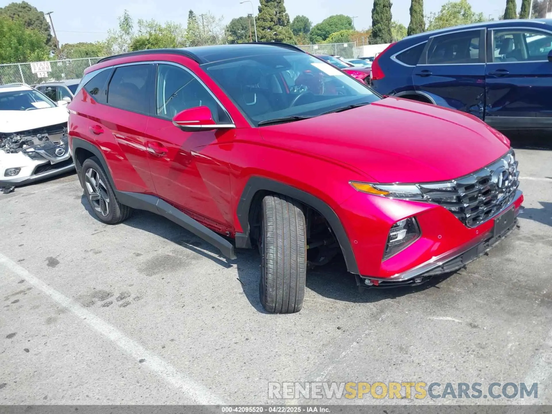 1 Photograph of a damaged car 5NMJECAE6PH225180 HYUNDAI TUCSON 2023