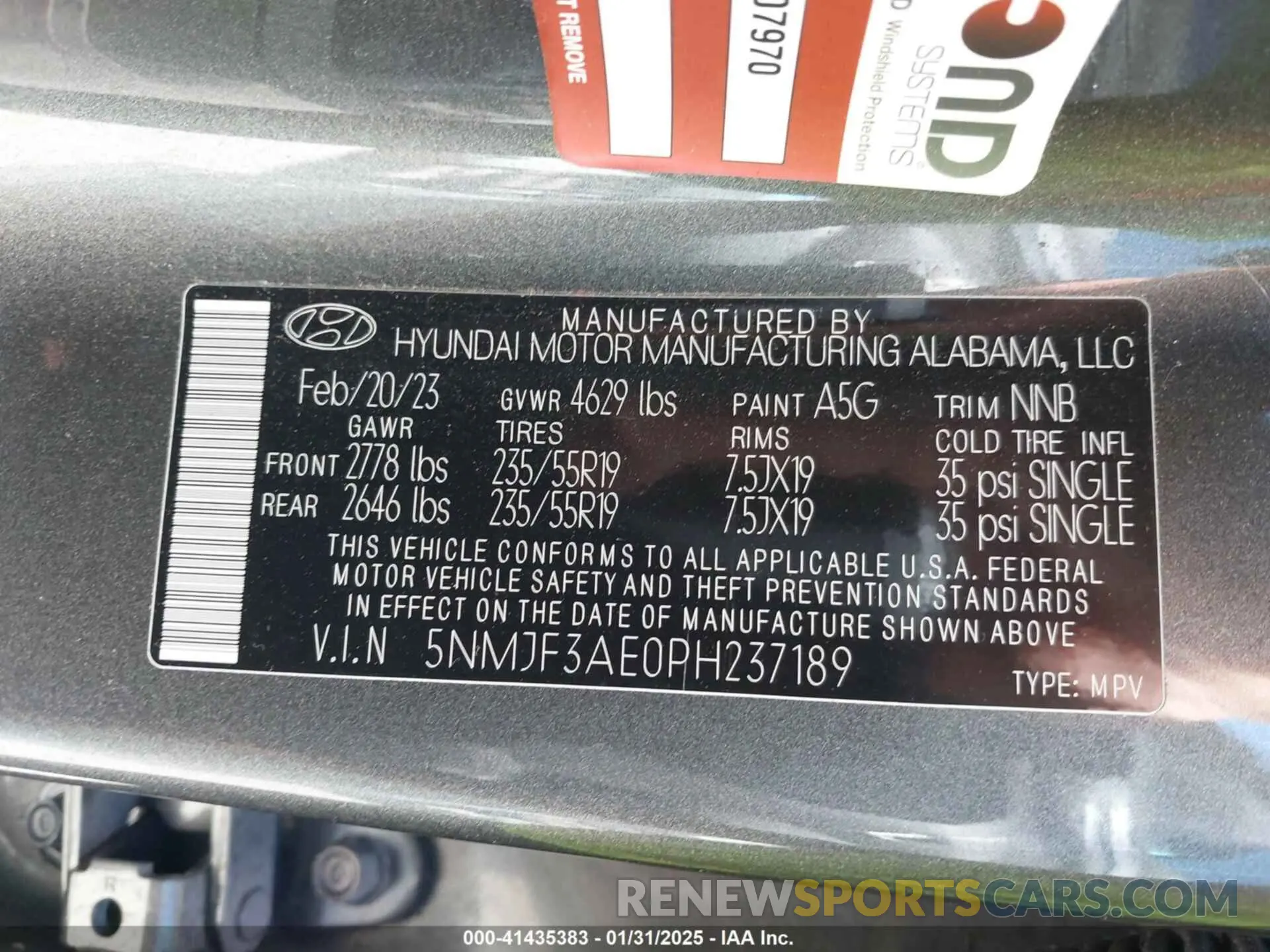 9 Photograph of a damaged car 5NMJF3AE0PH237189 HYUNDAI TUCSON 2023