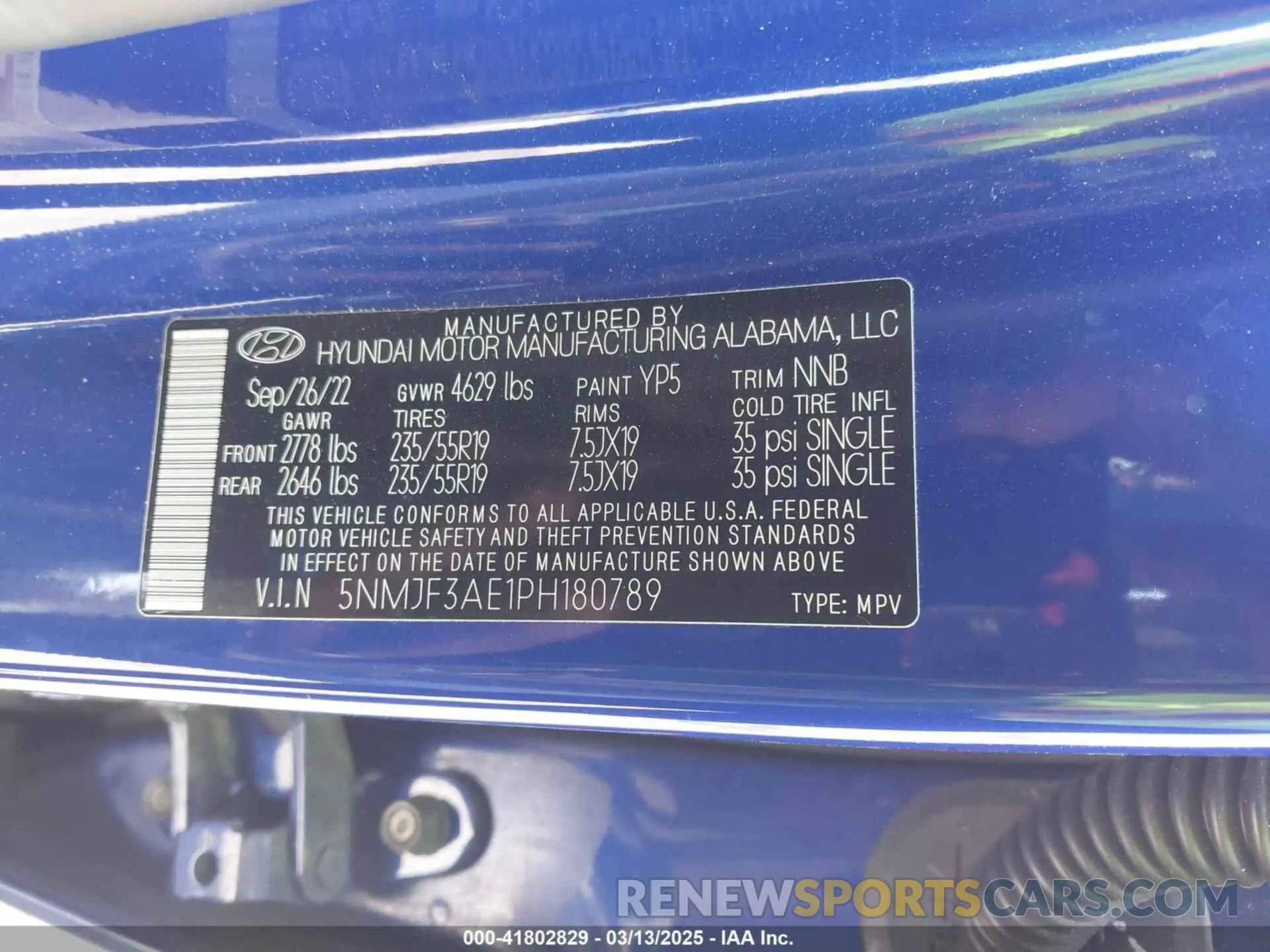 9 Photograph of a damaged car 5NMJF3AE1PH180789 HYUNDAI TUCSON 2023