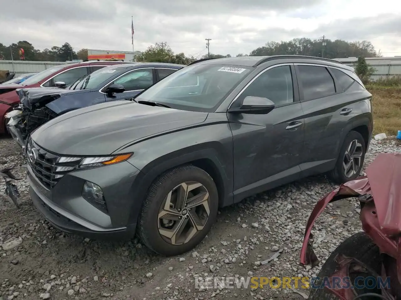 1 Photograph of a damaged car 5NMJF3AE1PH277880 HYUNDAI TUCSON 2023