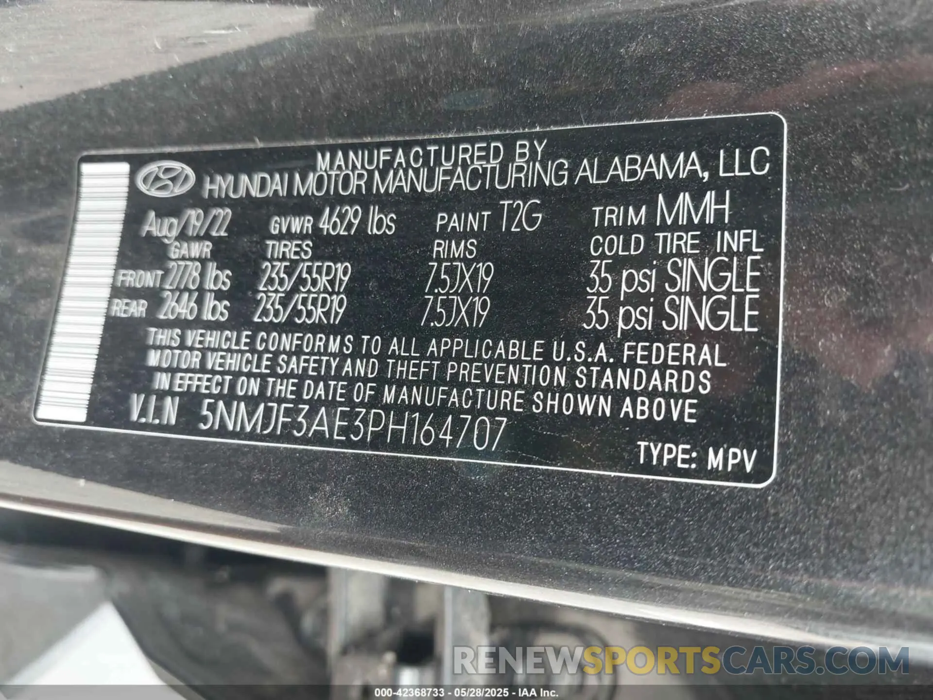 9 Photograph of a damaged car 5NMJF3AE3PH164707 HYUNDAI TUCSON 2023