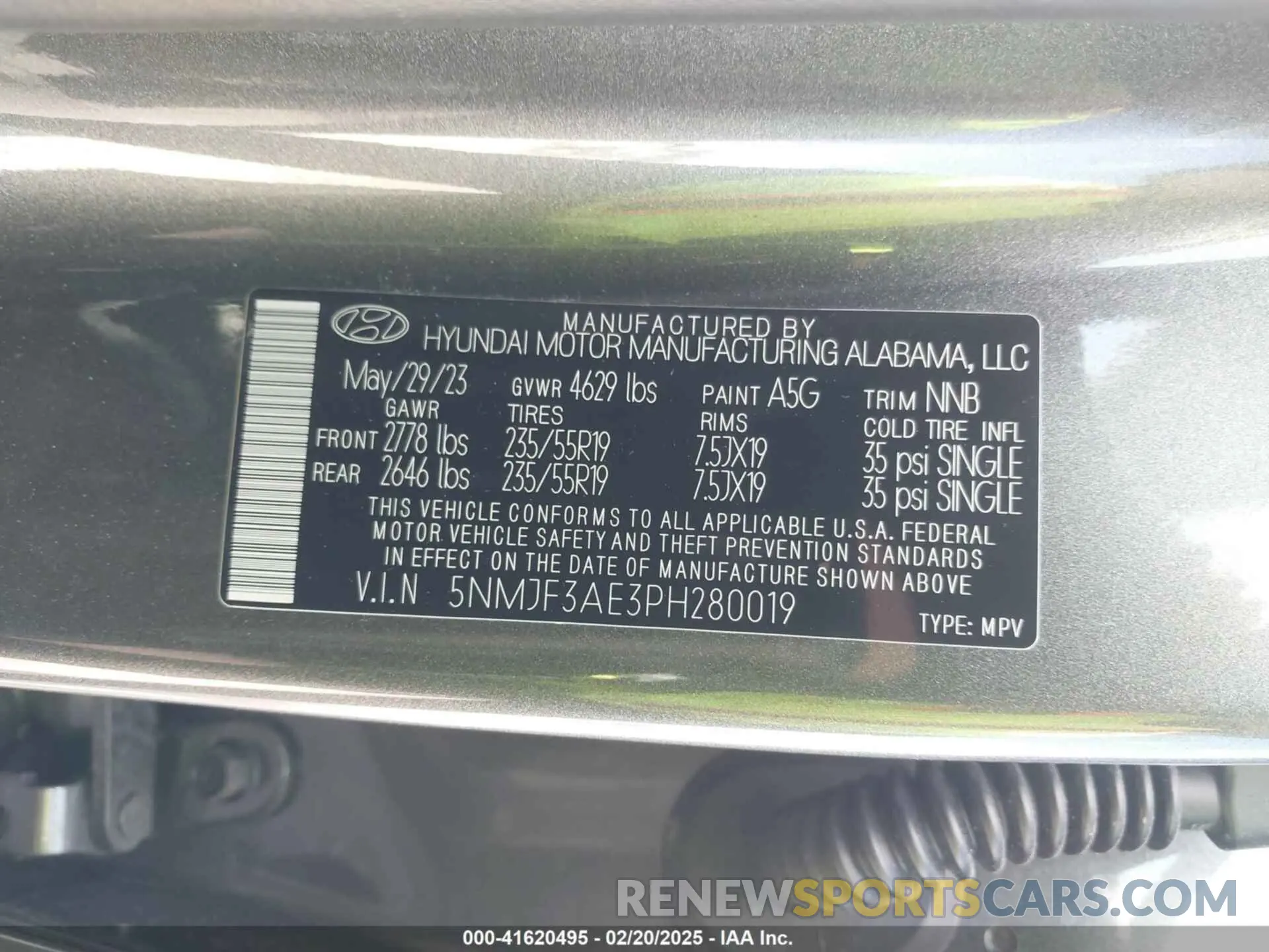 9 Photograph of a damaged car 5NMJF3AE3PH280019 HYUNDAI TUCSON 2023