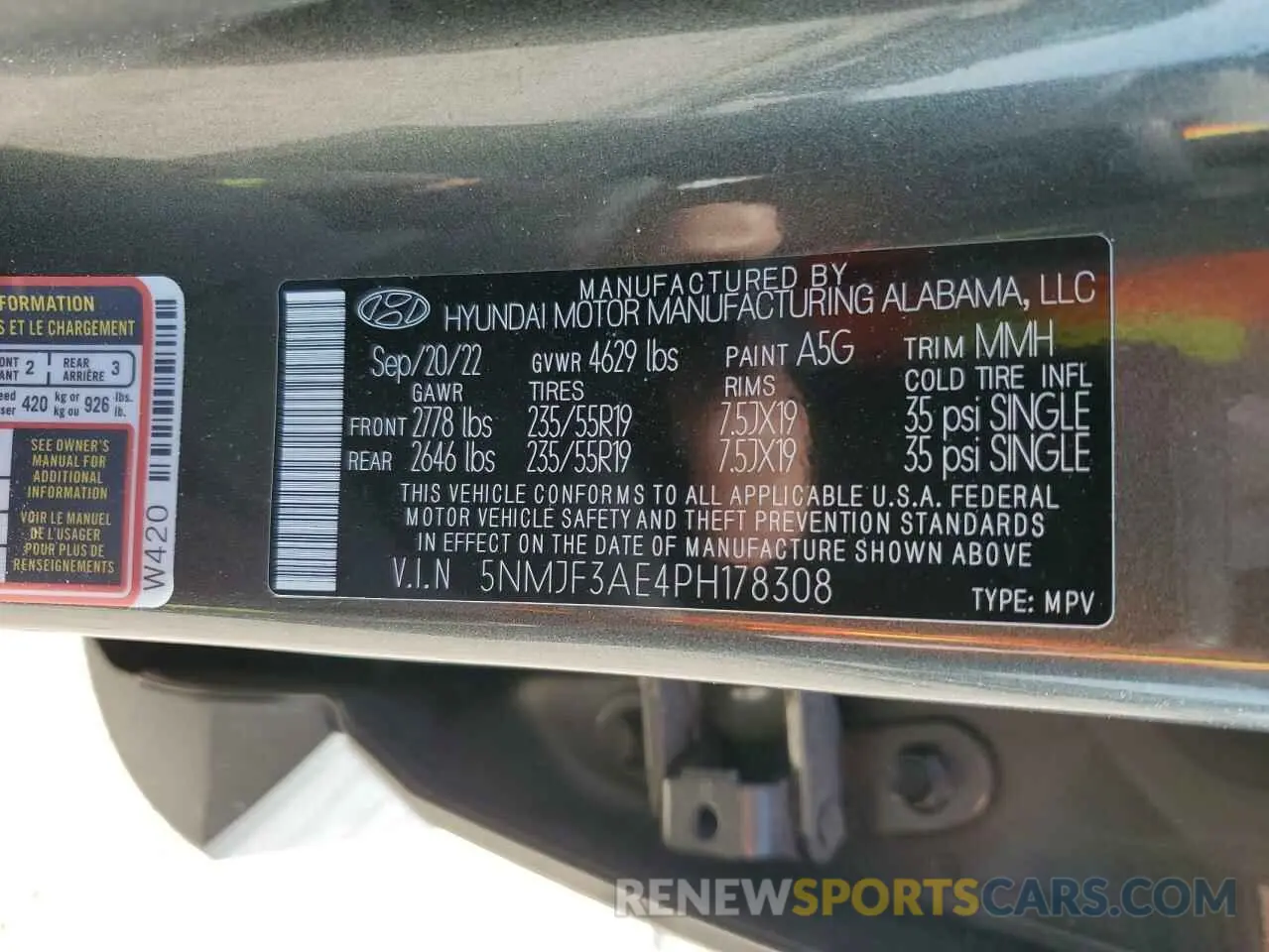 14 Photograph of a damaged car 5NMJF3AE4PH178308 HYUNDAI TUCSON 2023