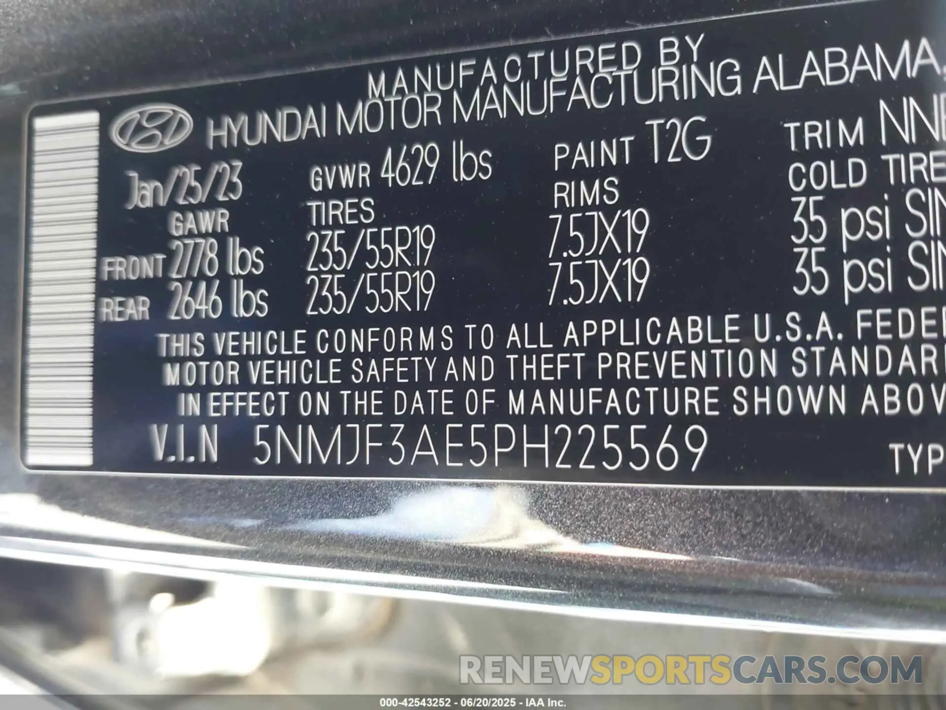 9 Photograph of a damaged car 5NMJF3AE5PH225569 HYUNDAI TUCSON 2023